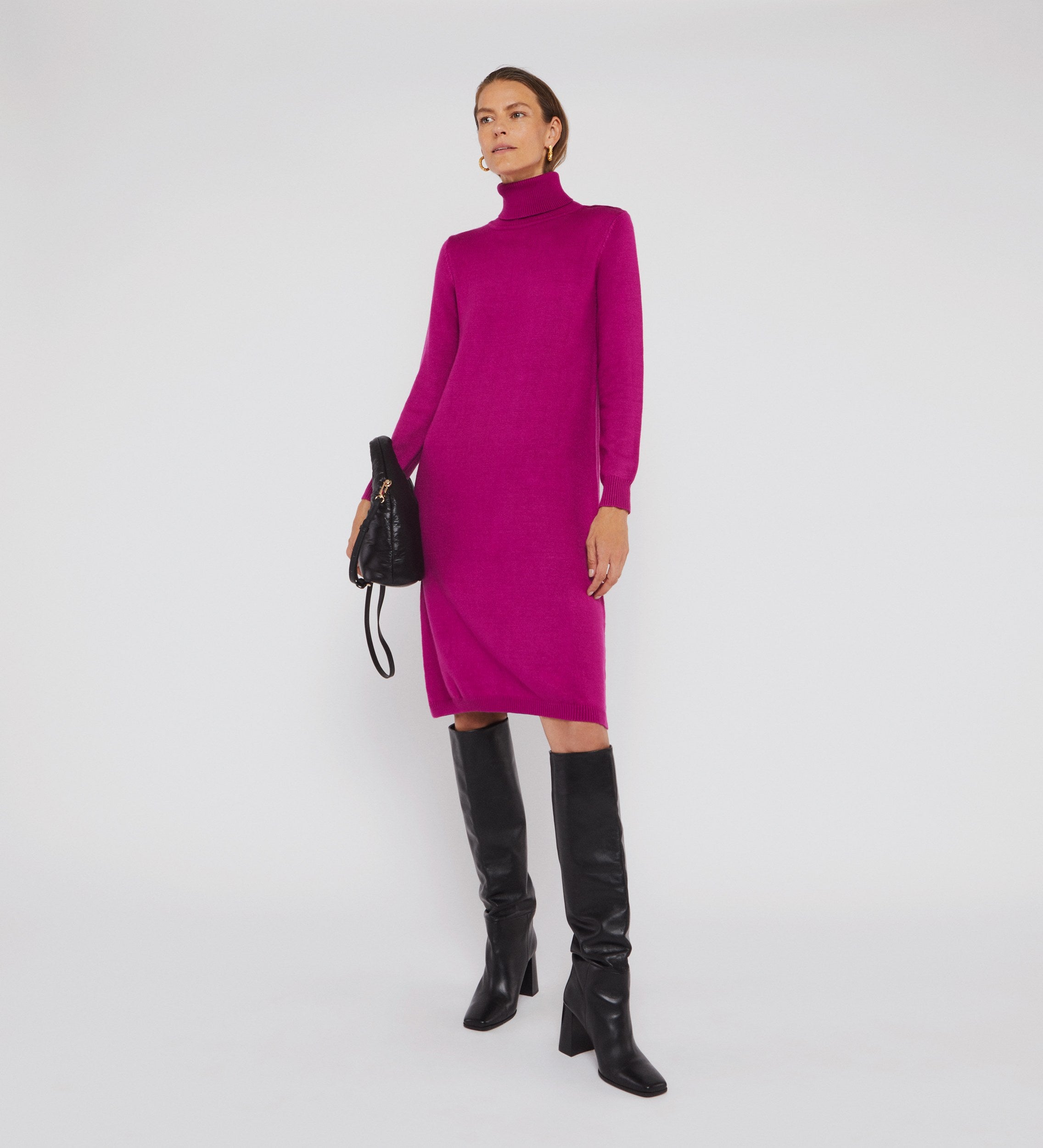 Vestido cuello alto
