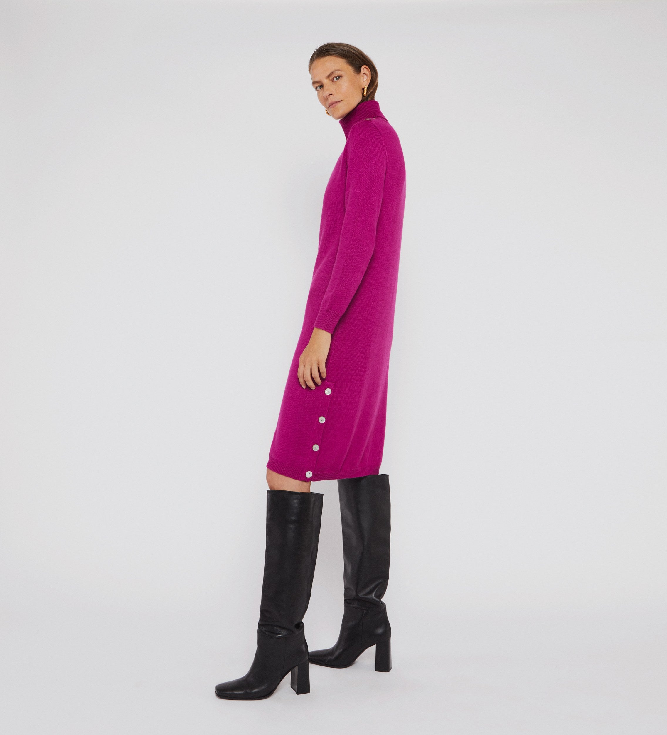 Vestido cuello alto
