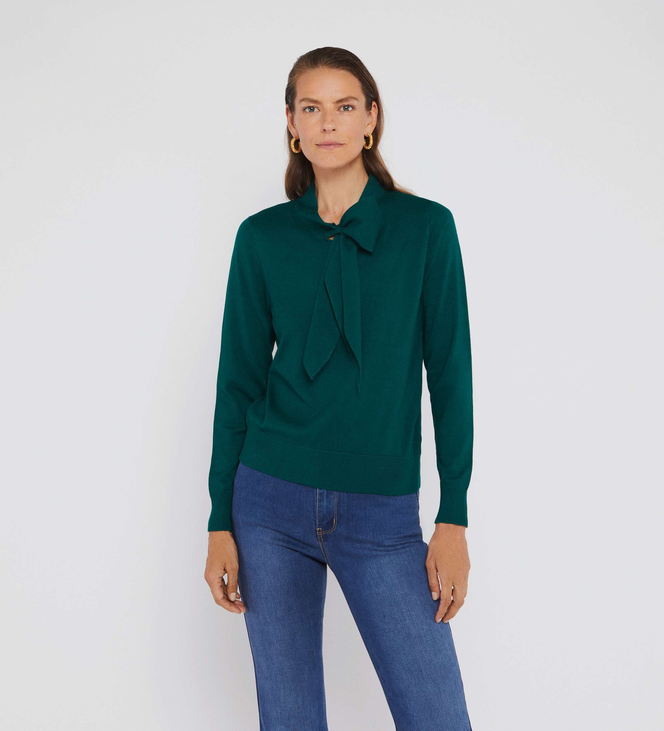 Neck tie sweater