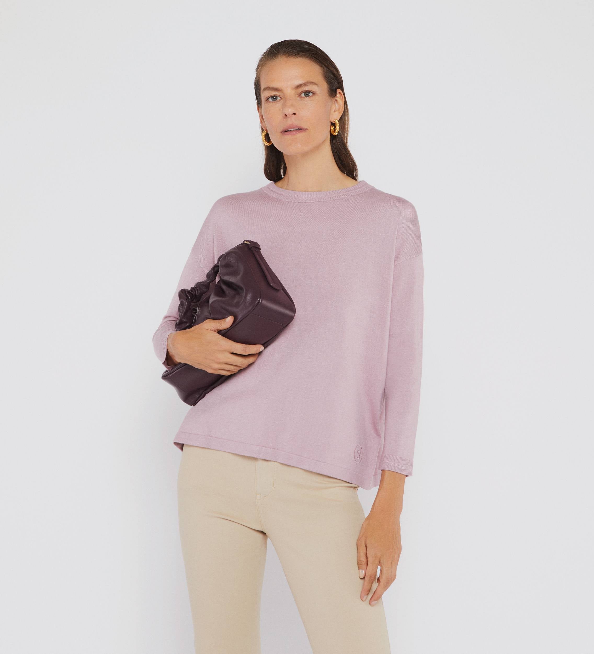 Oversized sweater with buttons