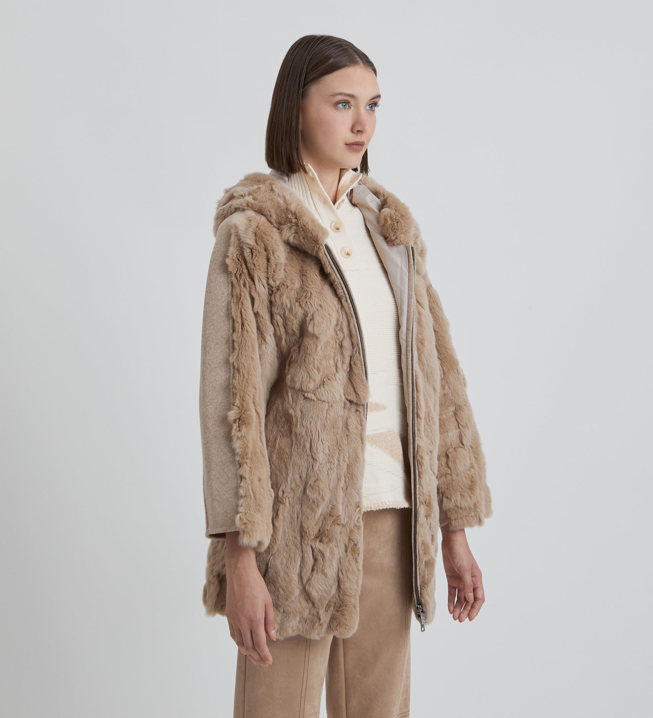 Chaquetón pelo natural