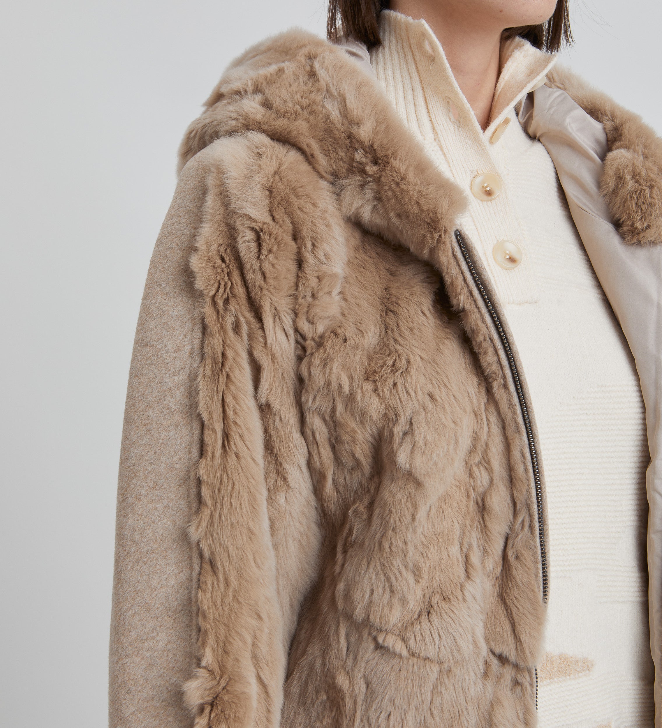 Chaquetón pelo natural