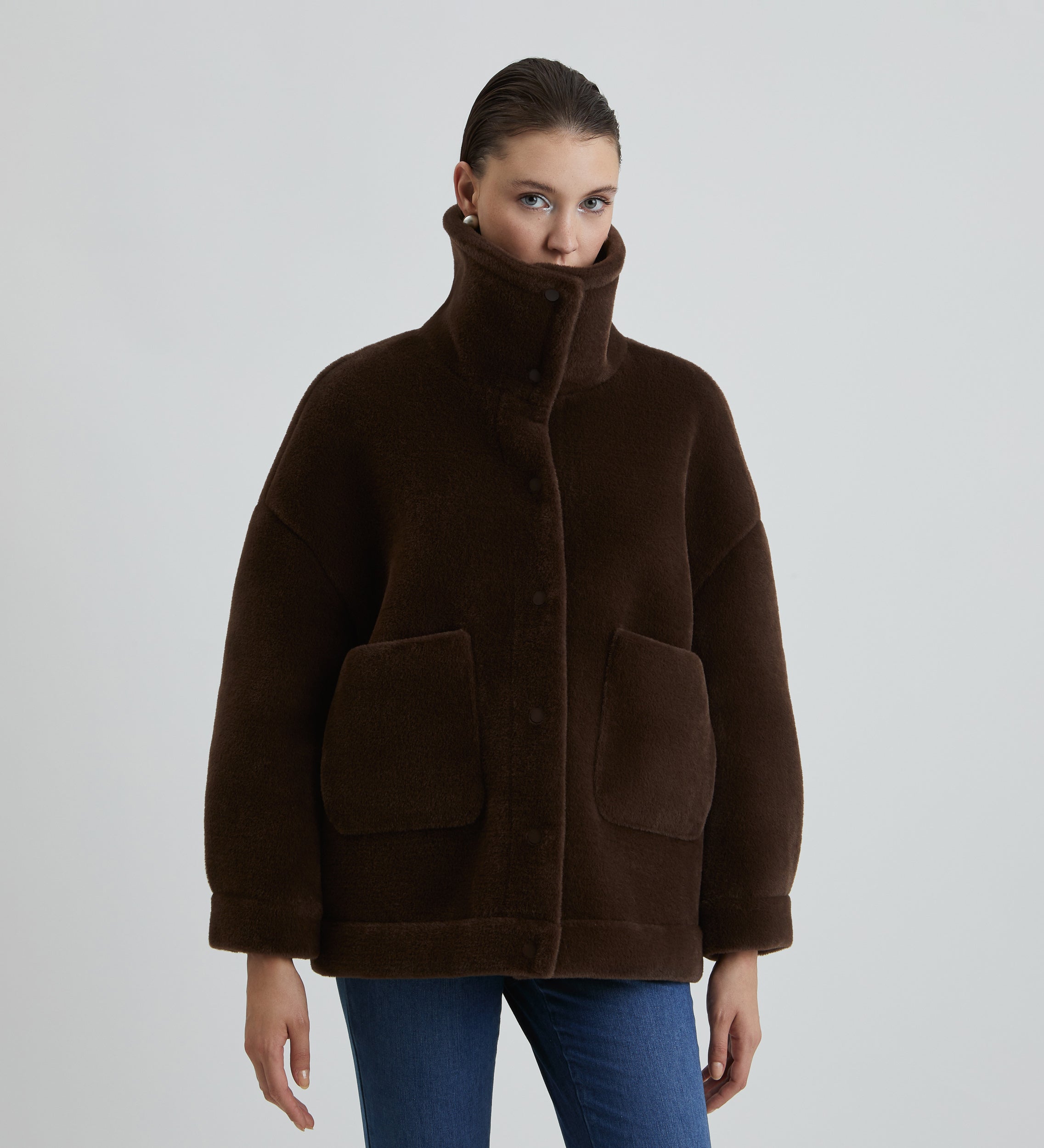 Eco-fur jacket