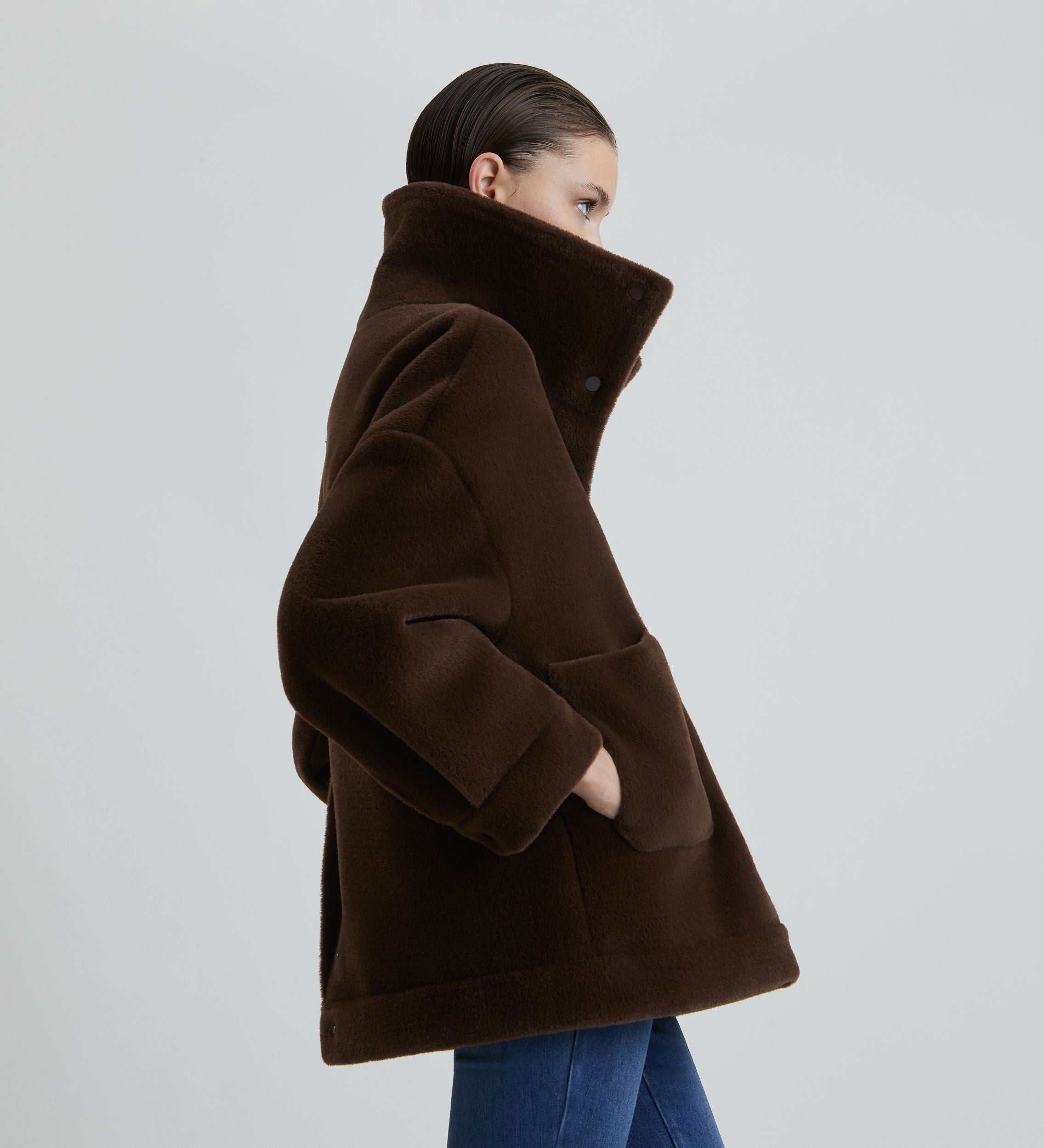 Eco-fur jacket