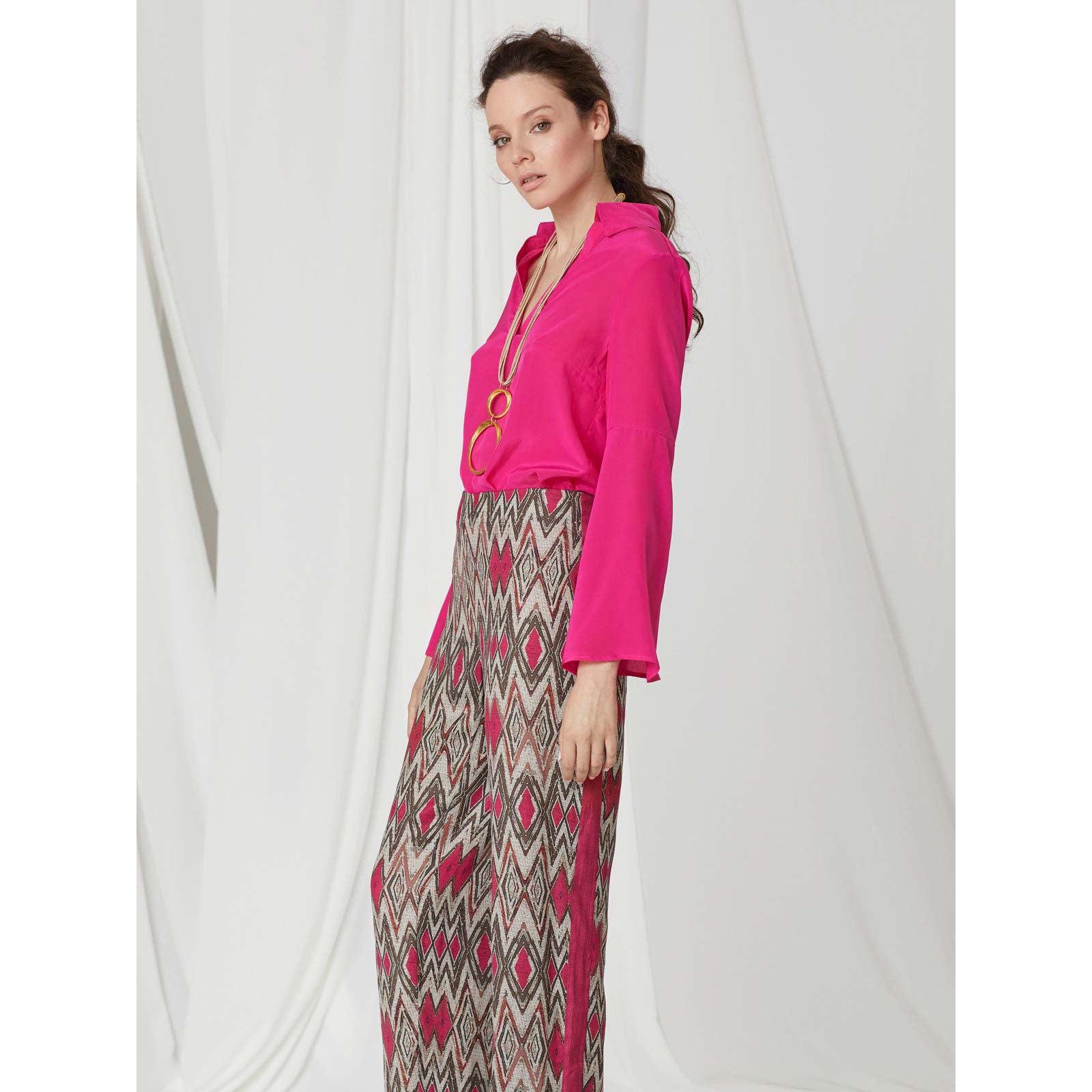 Pantalón fluido estampado