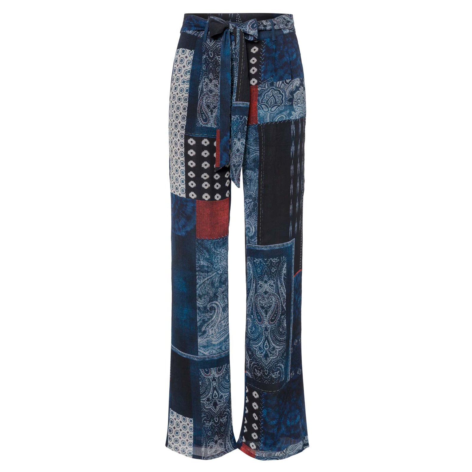 Pantalón fluido patcwhork