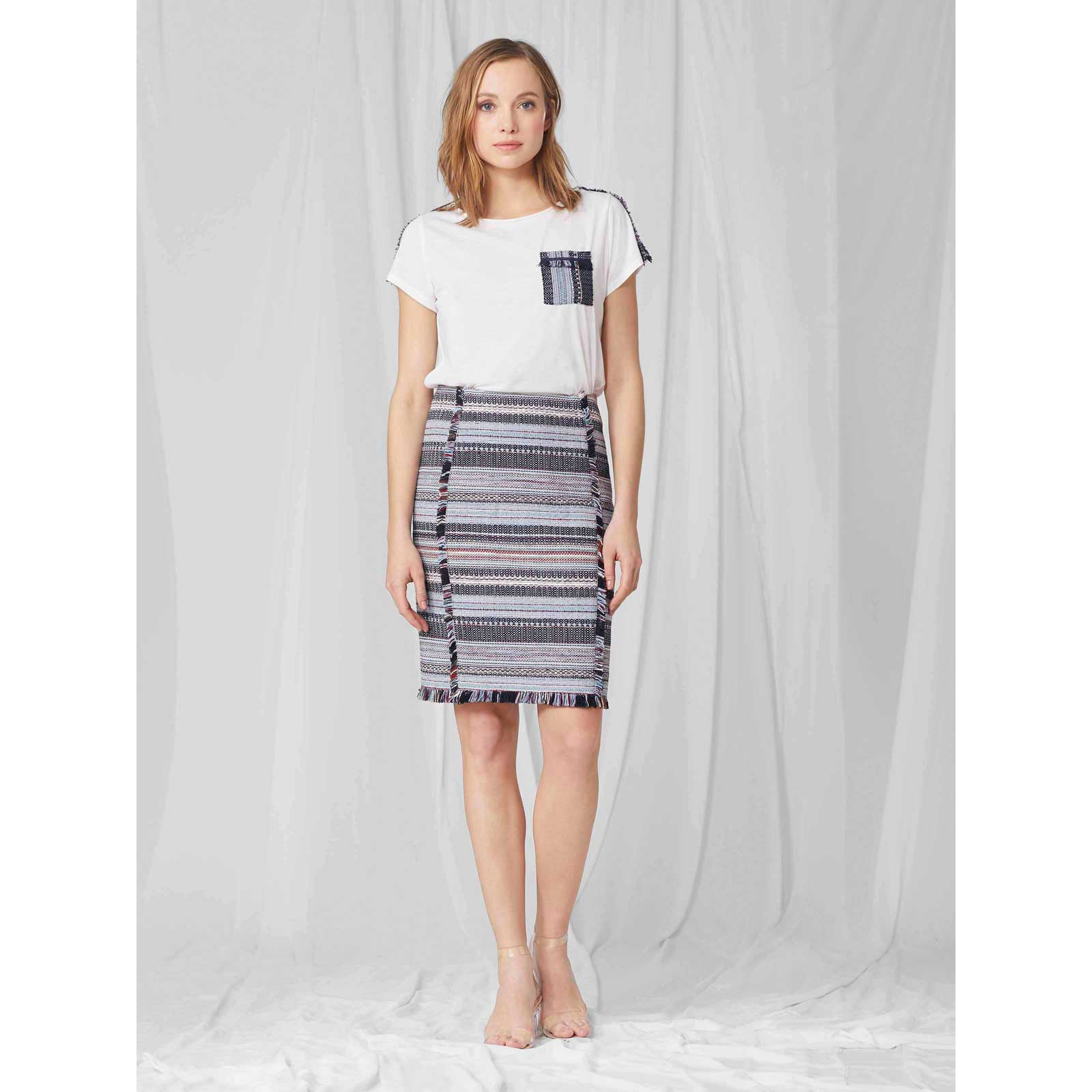 Falda corta tweed