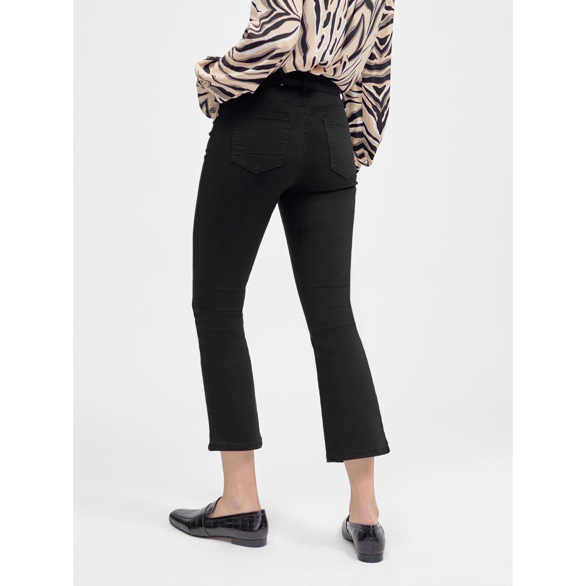 Pantalon court évasé