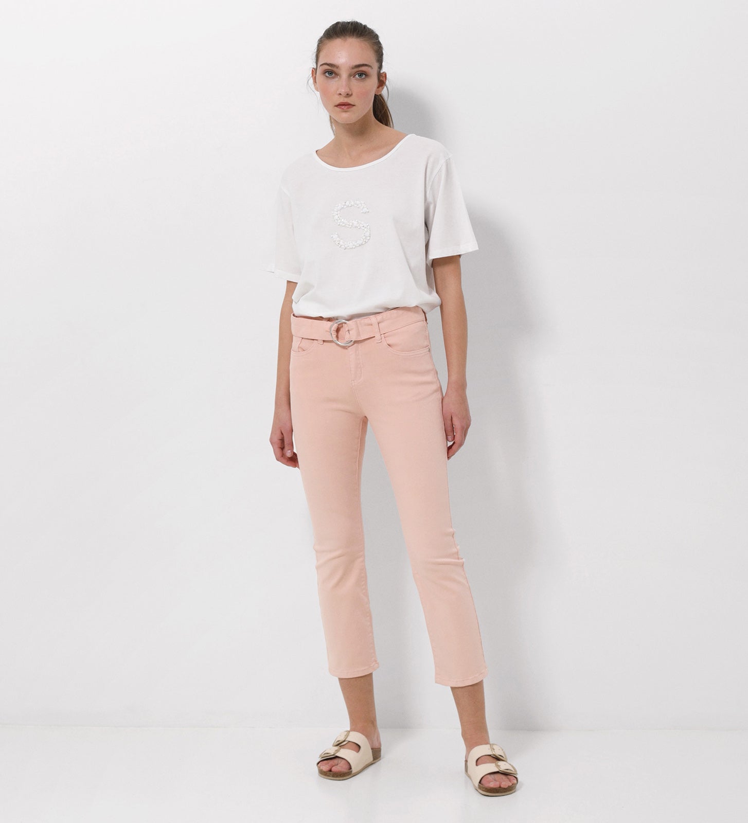 Pantalón cropped flare