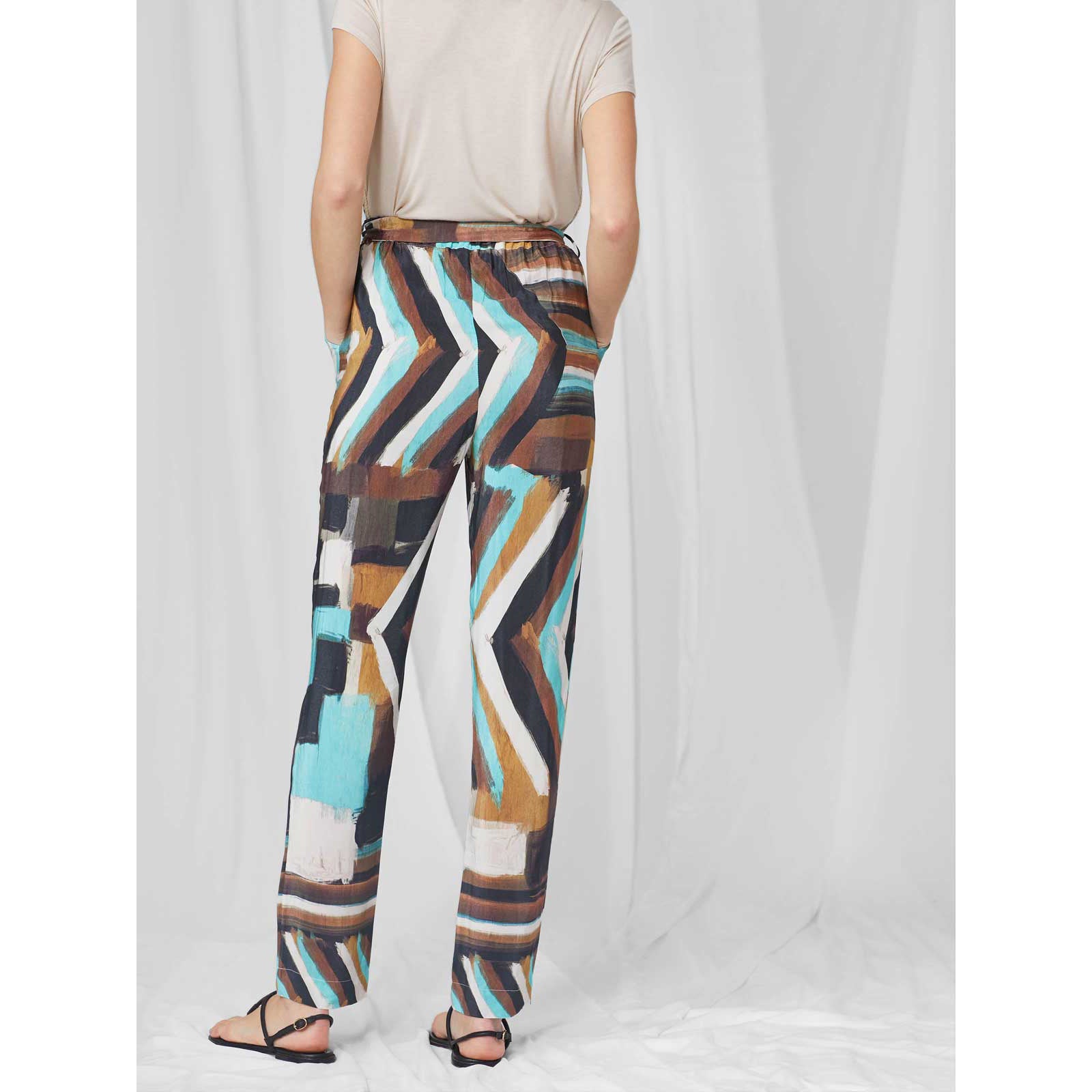 Pantalón fluido multicolor