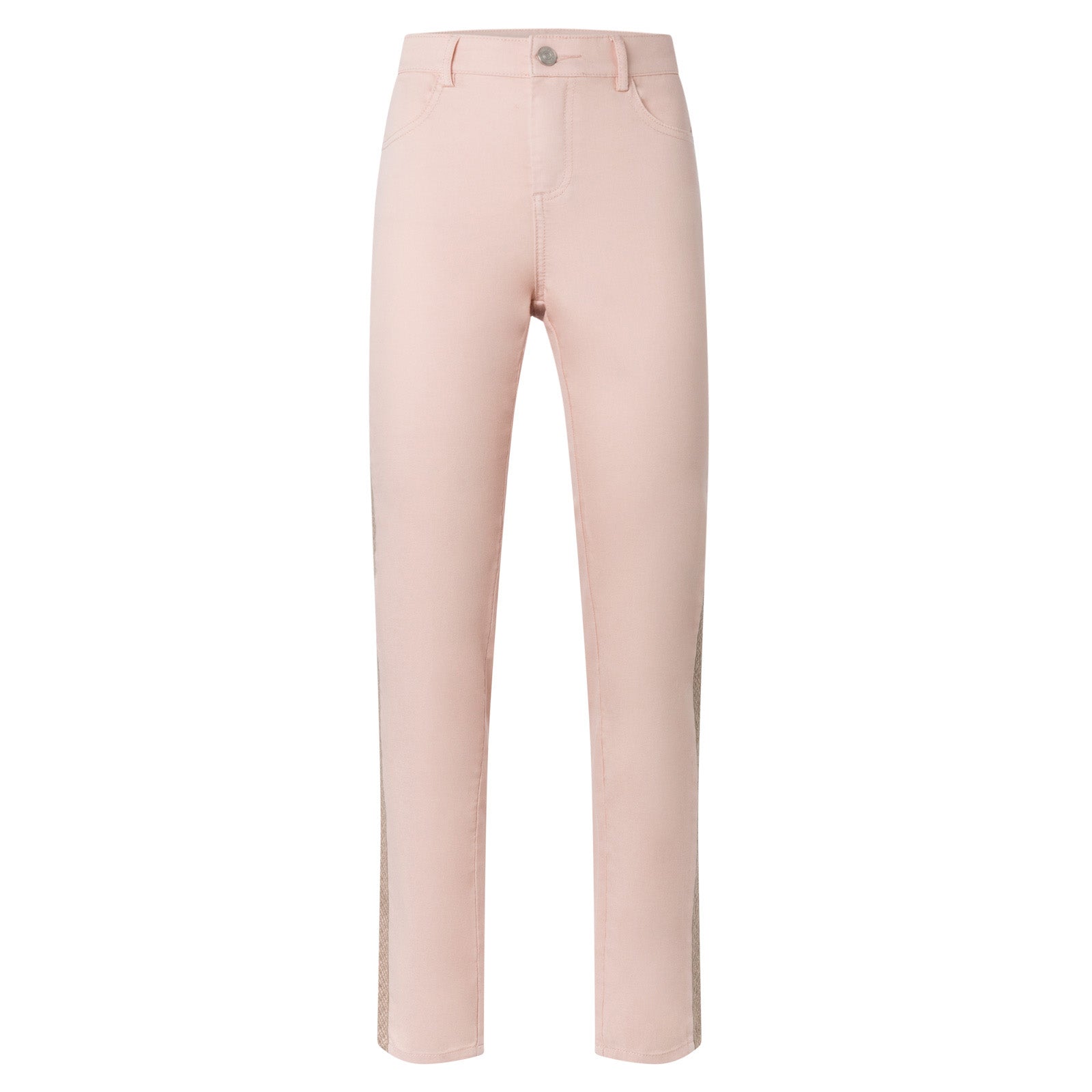 Pantalon à bandes latérales brodées