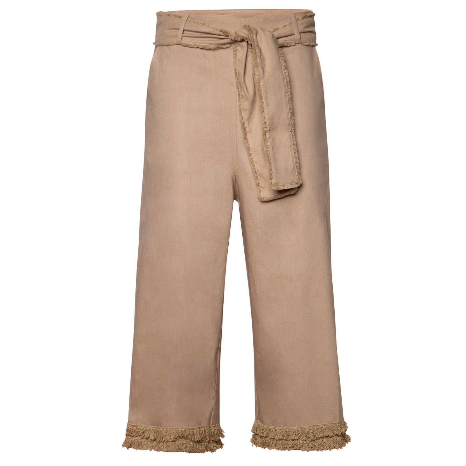 Pantalón cropped desflecado
