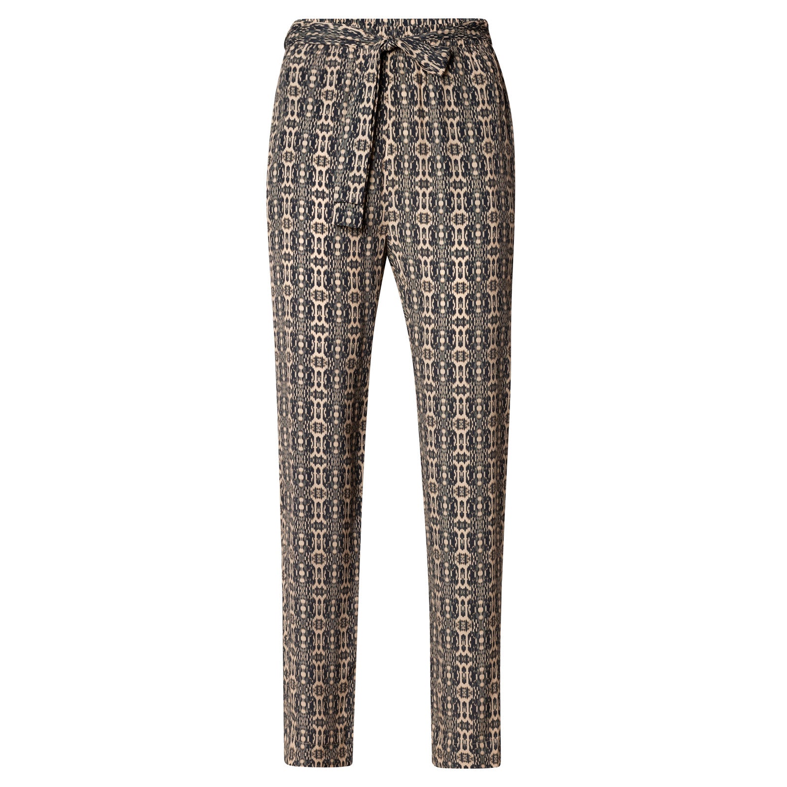 Pantalón fluido estampado étnico