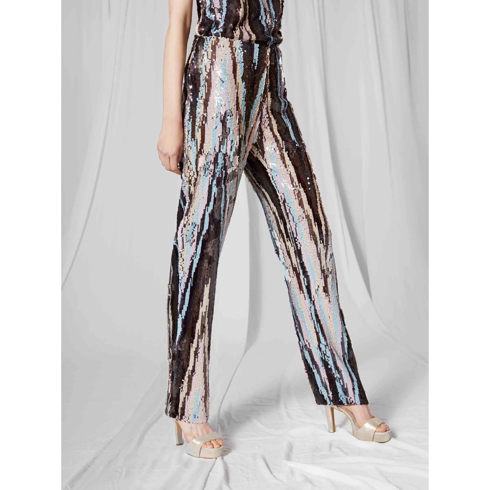 Pantalón lentejuelas multicolor