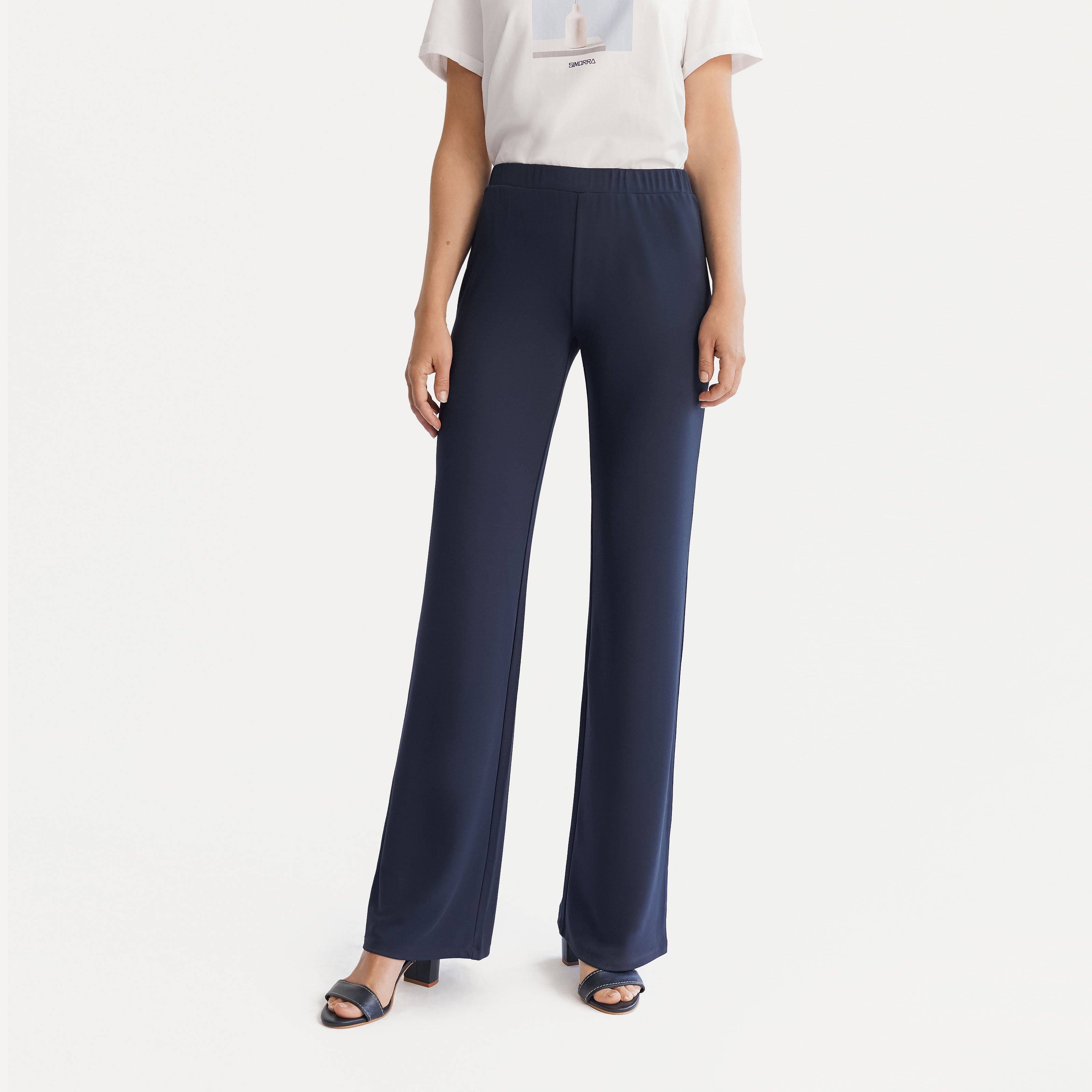 Pantalon en maille tombante