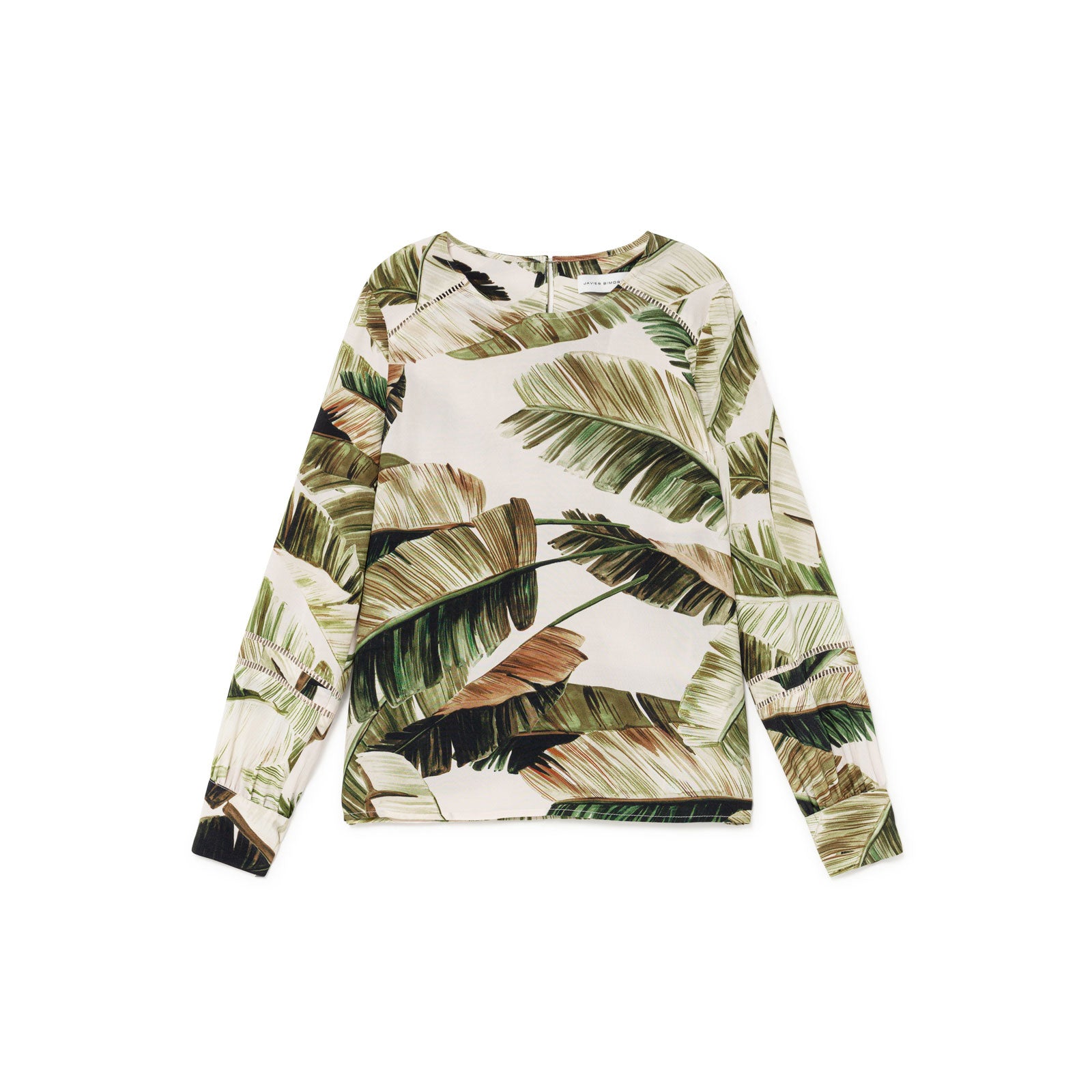Printed crepe blouse