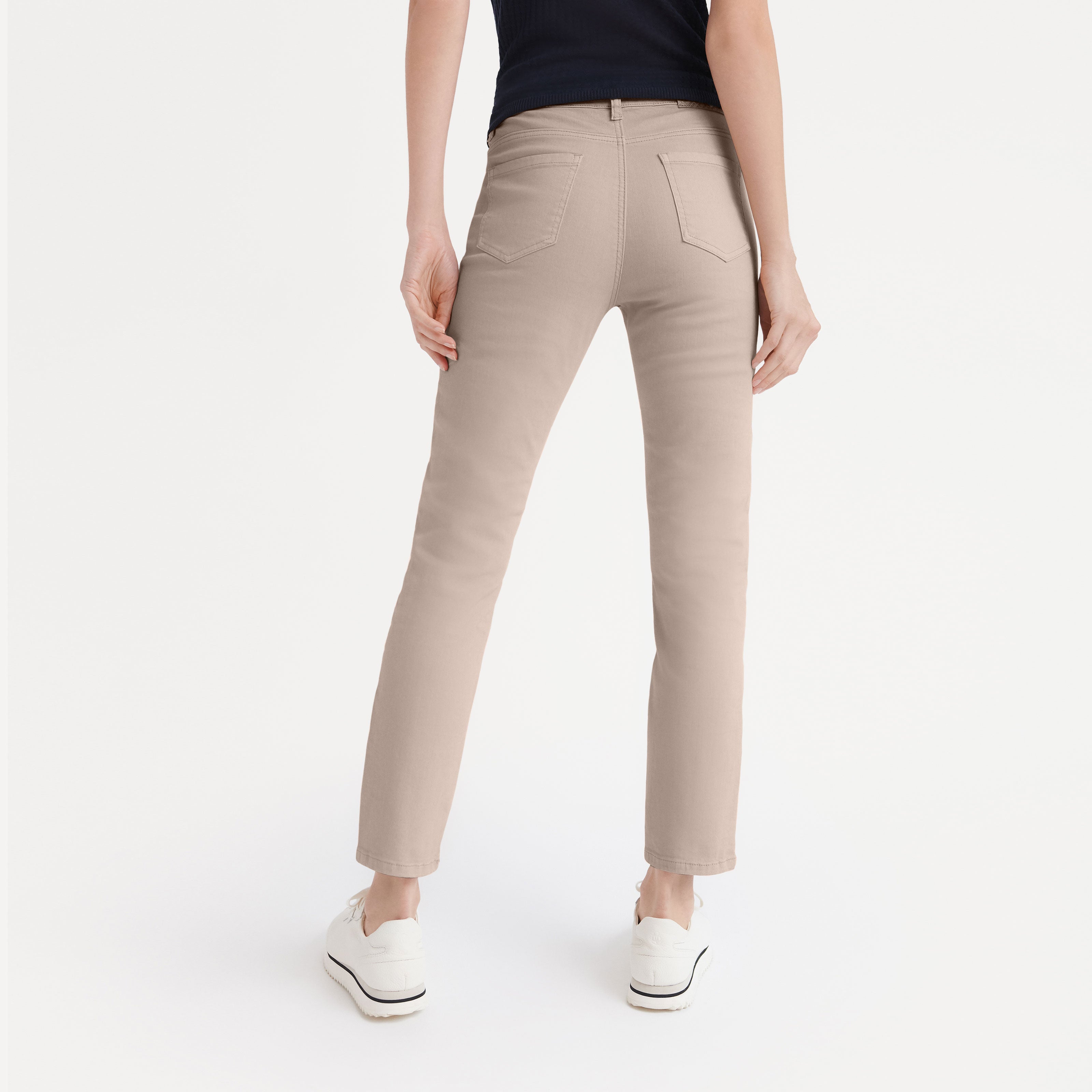 Pantalón slim bordado