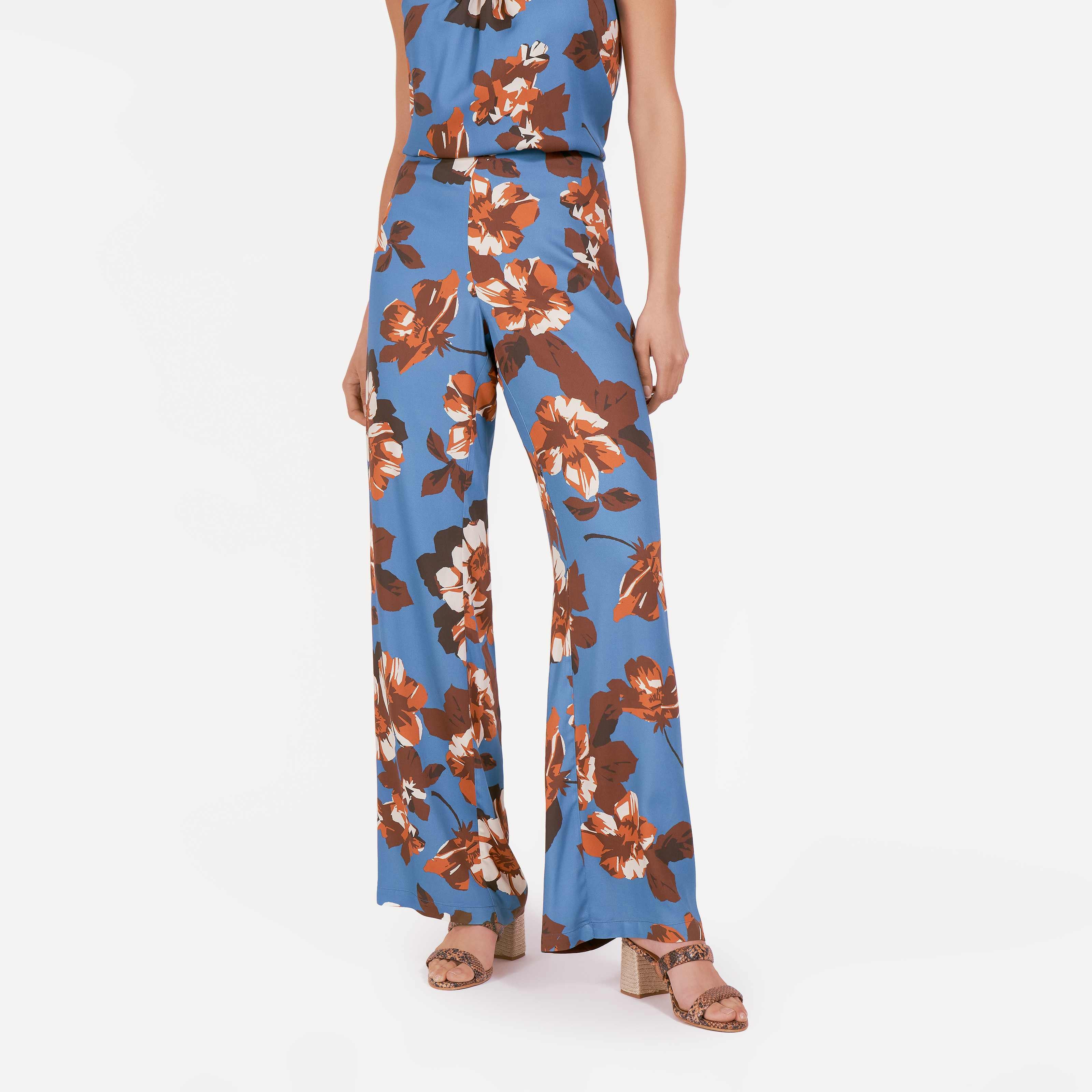 Pantalon fluido estampado