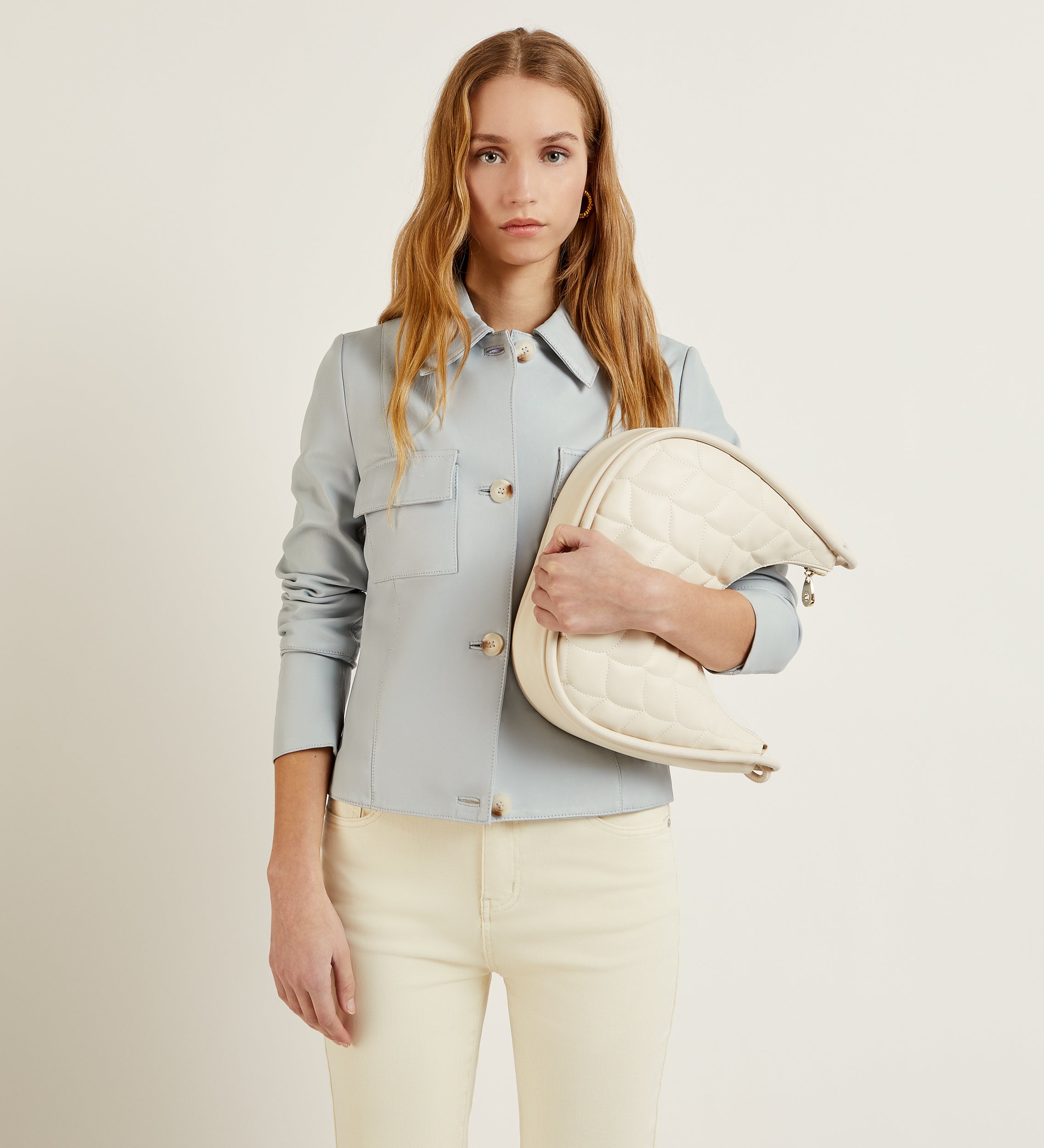 Veste en nappa avec poches 