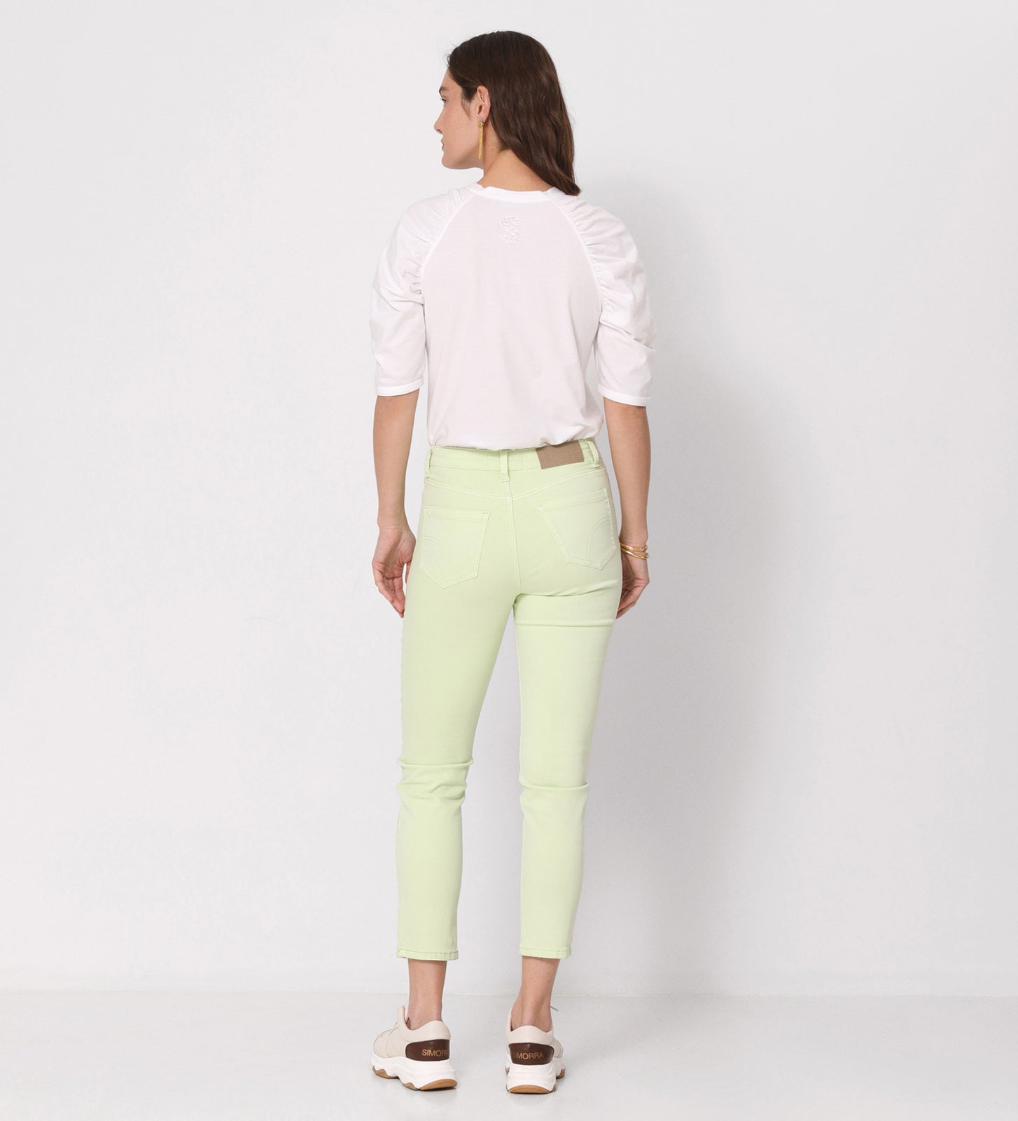 Pantalón largo bordado