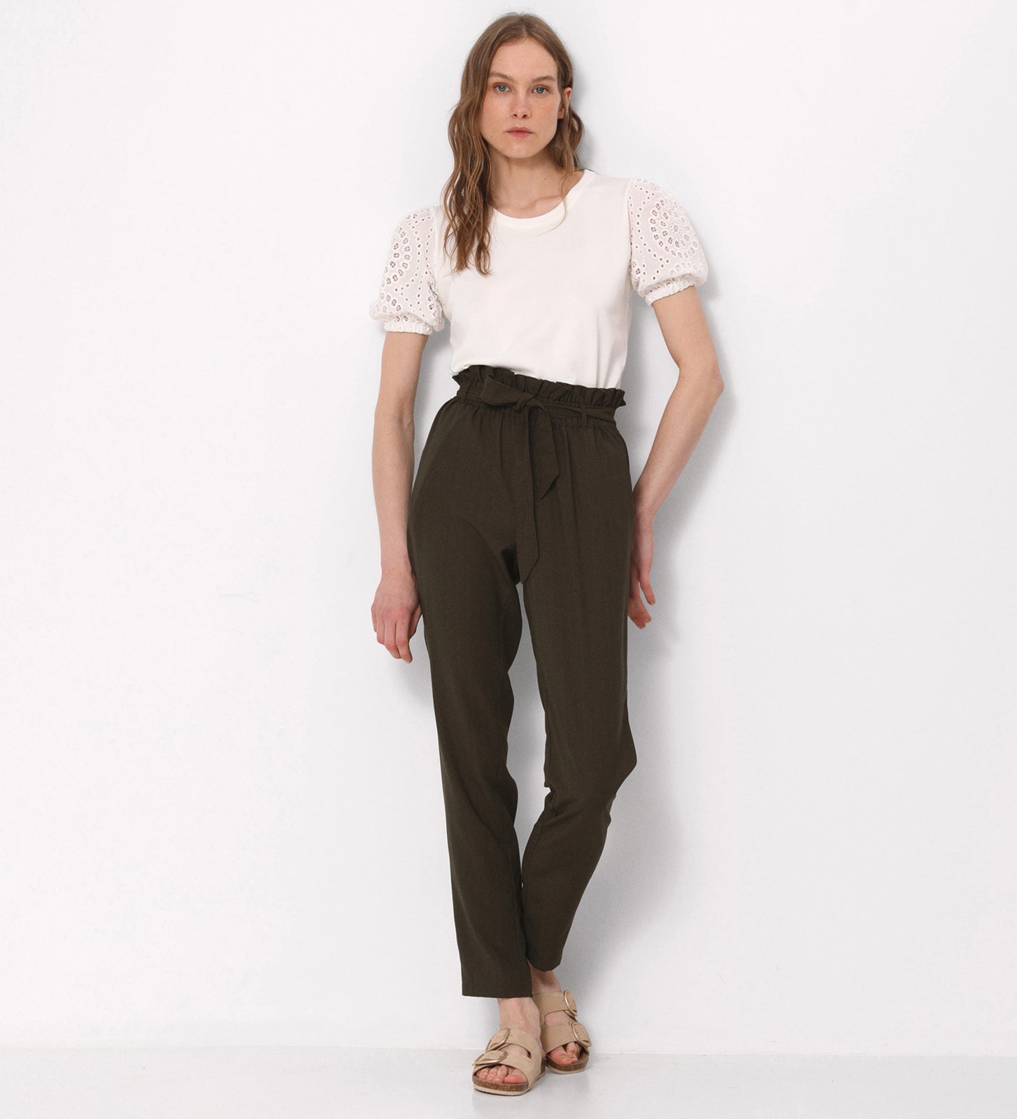Flowy straight trousers