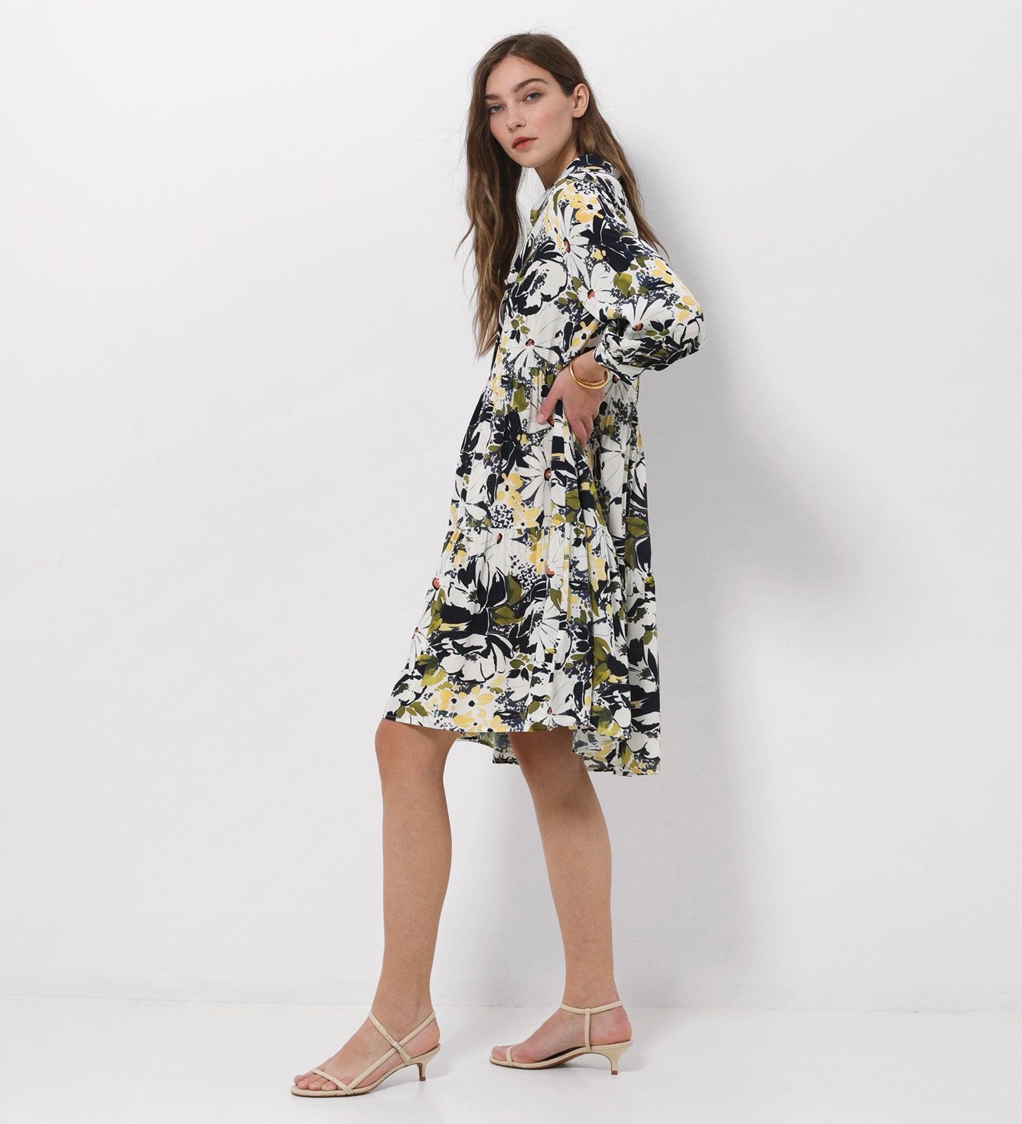 Printed short dress