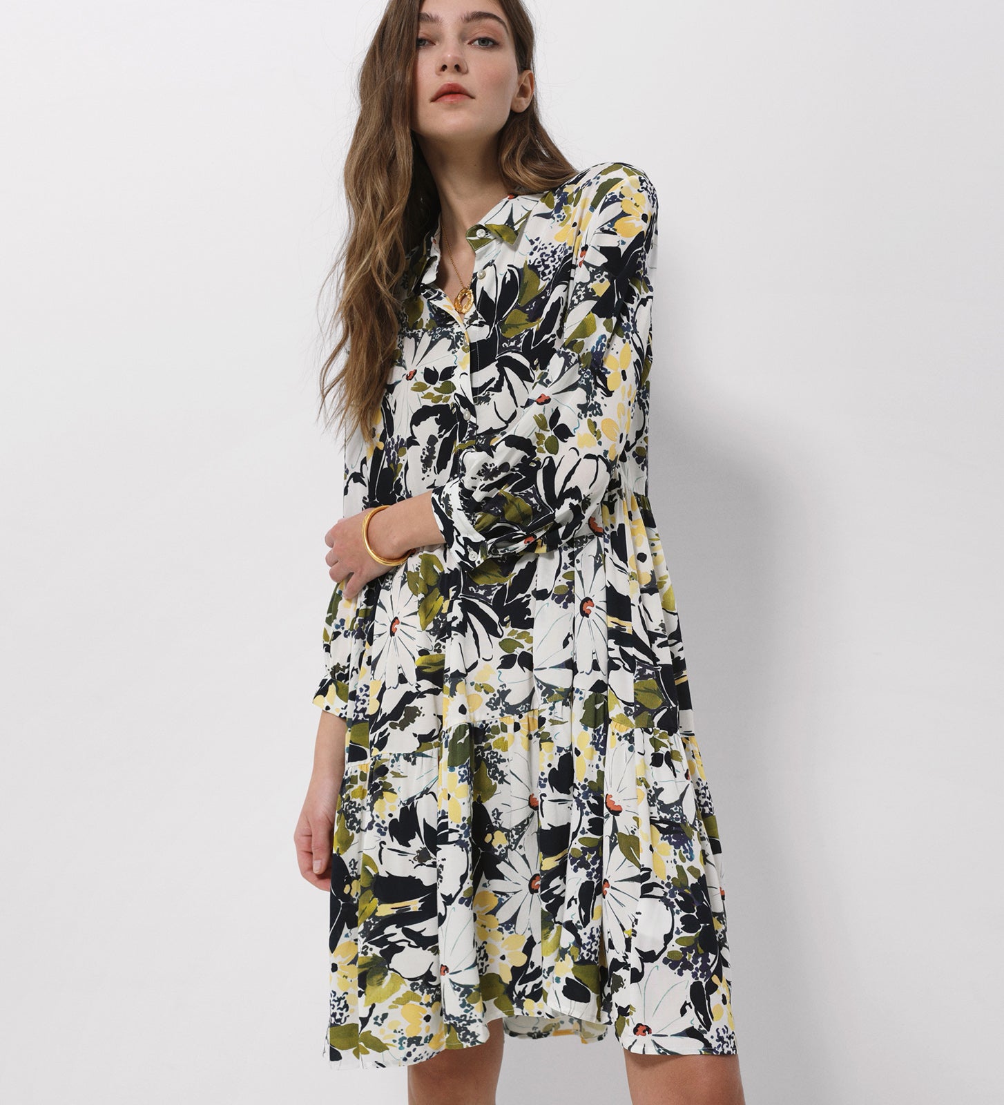 Printed short dress