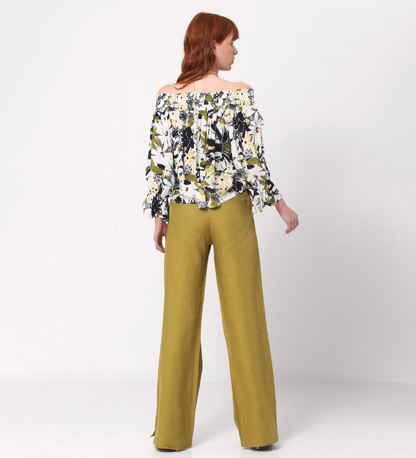 Flowing printed blouse