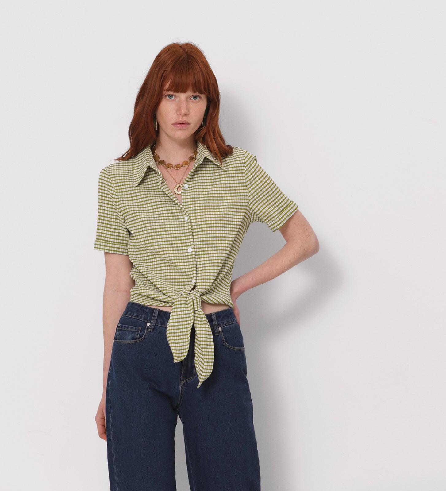 Top lazo cuadro vichy