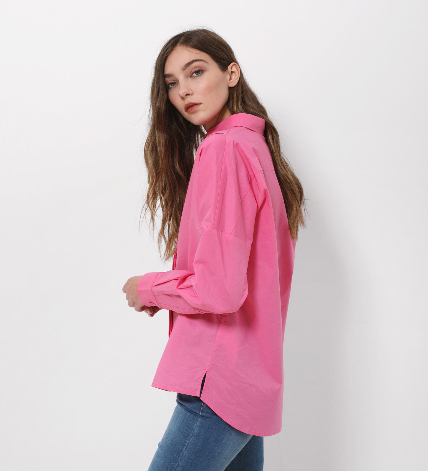 Oversize cotton shirt
