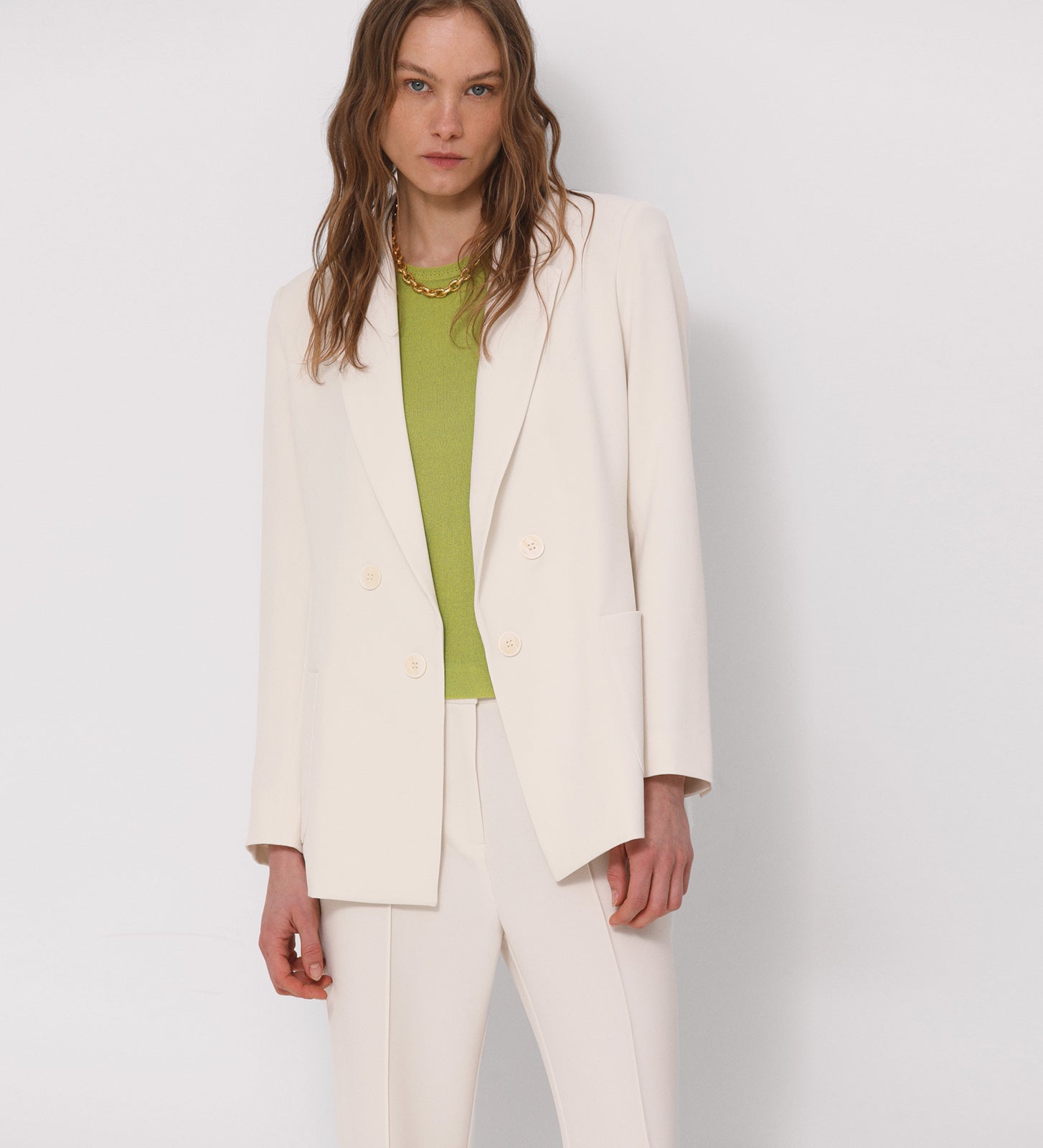Blazer de crepé