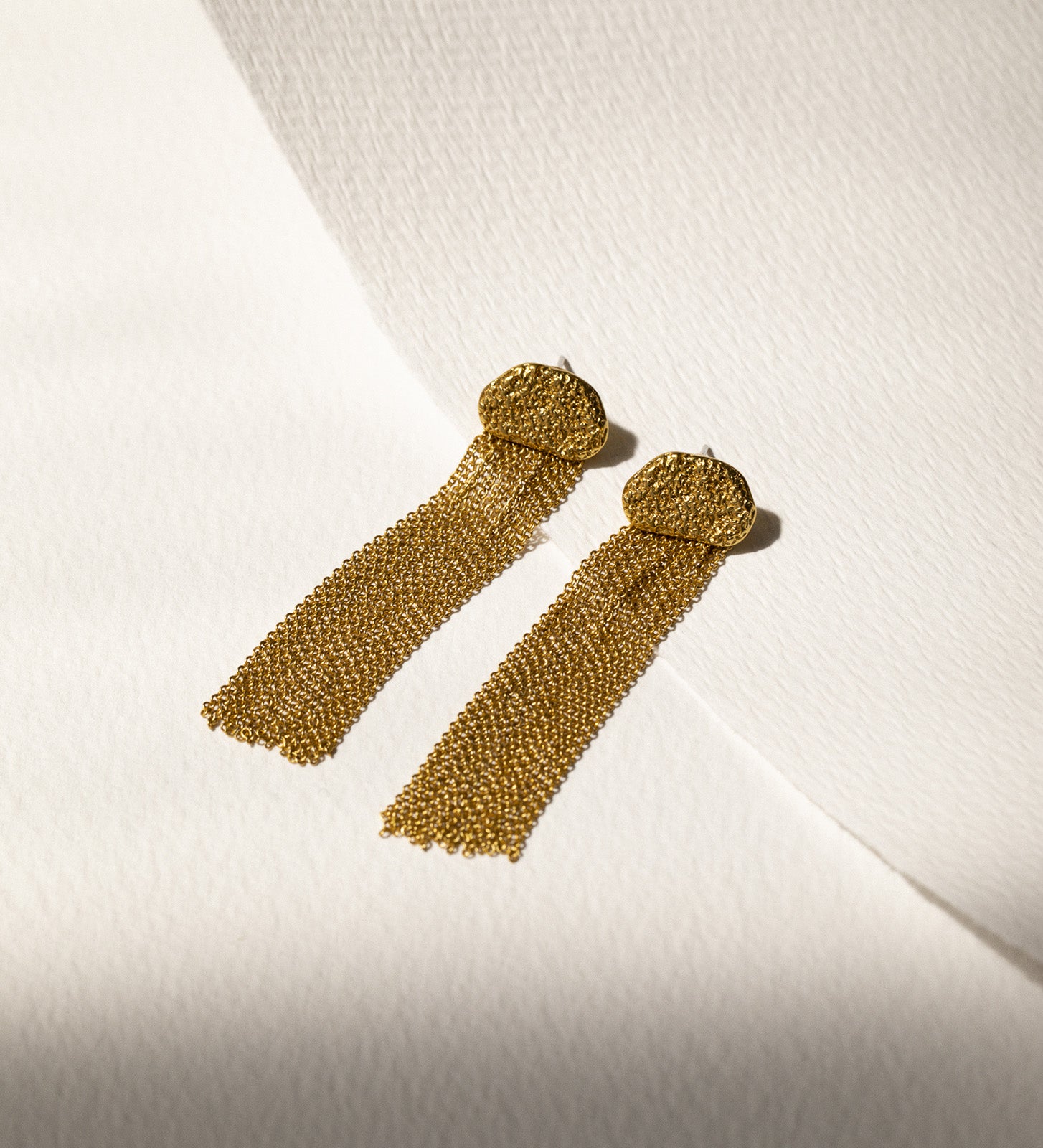 Long fringed earrings
