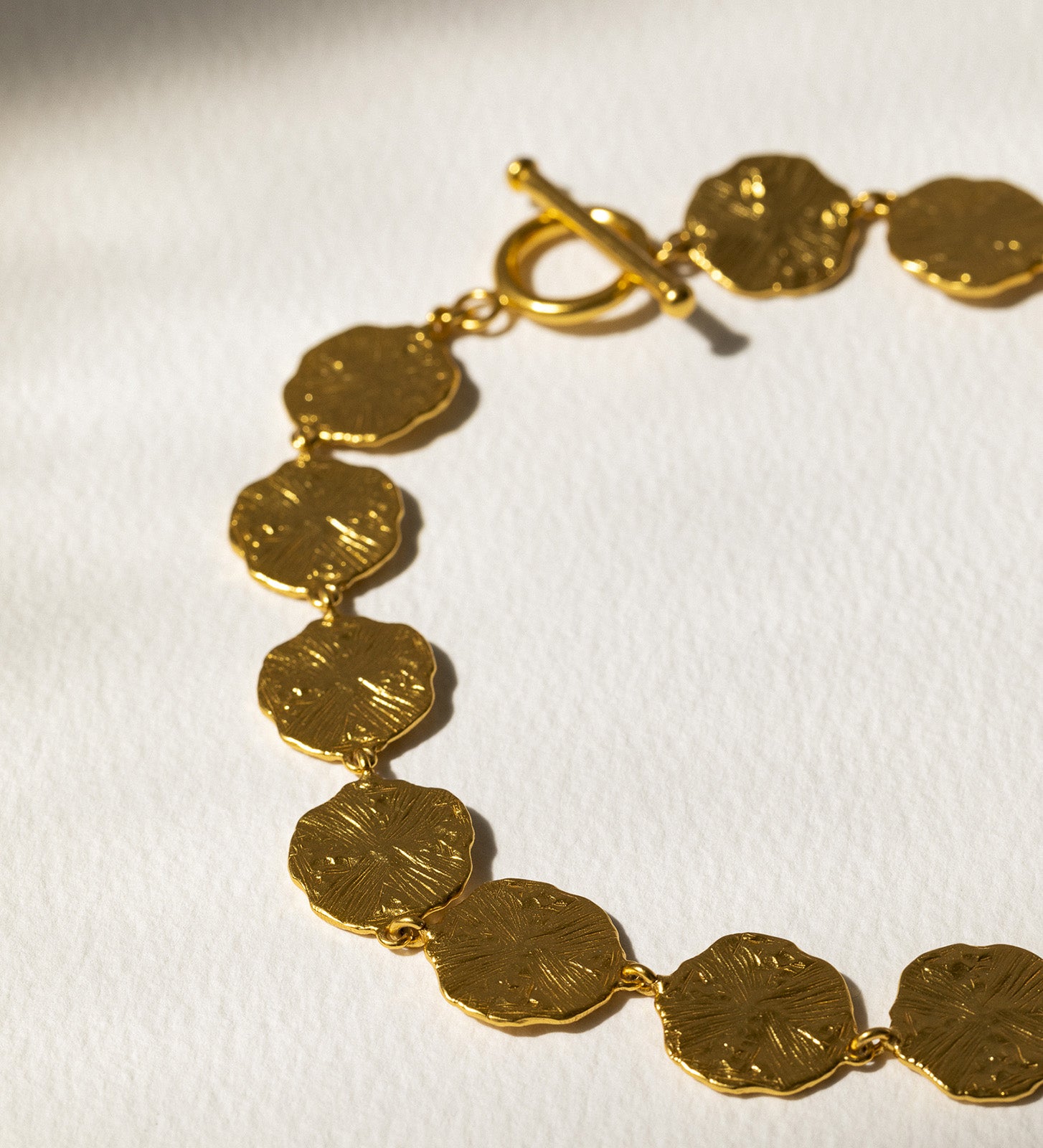irregular coin necklace
