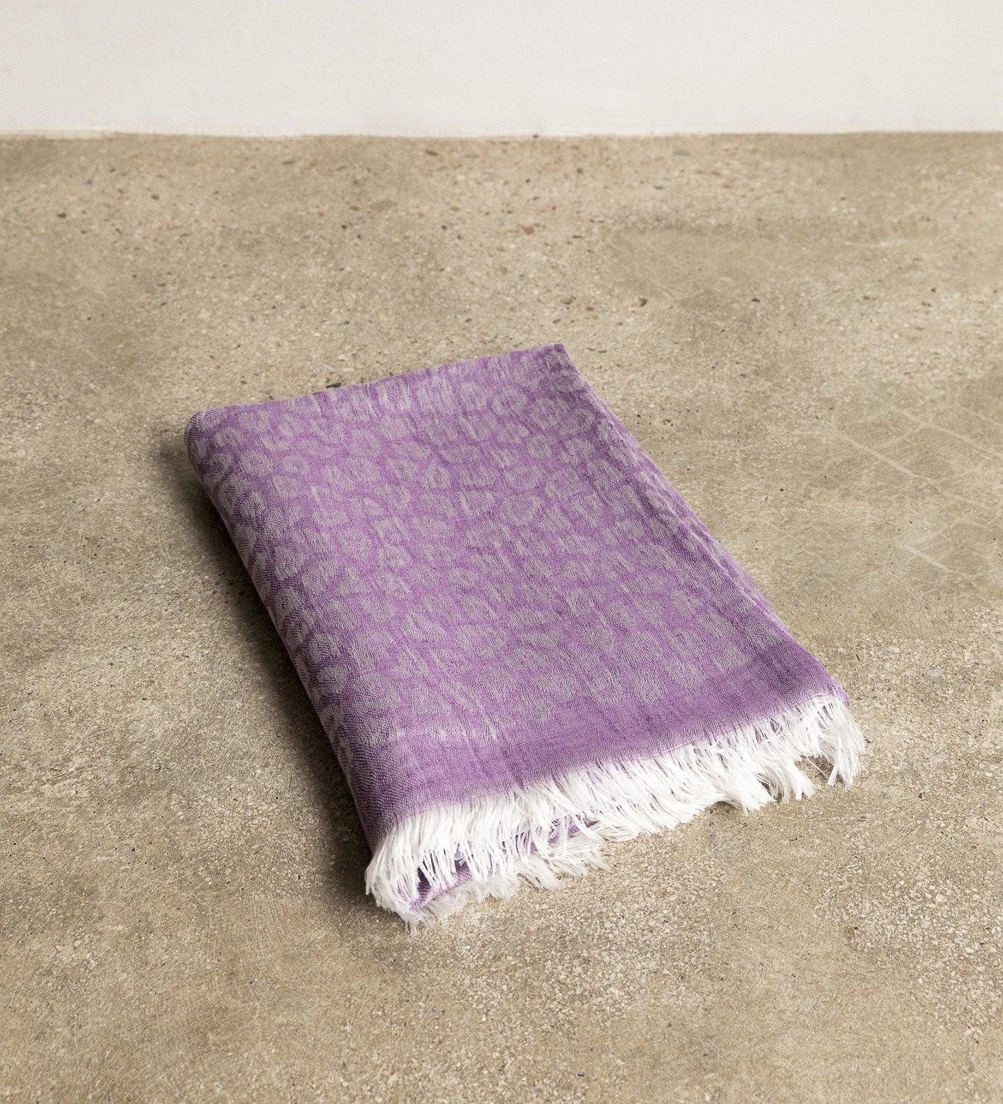 Foulard en lin jacquard