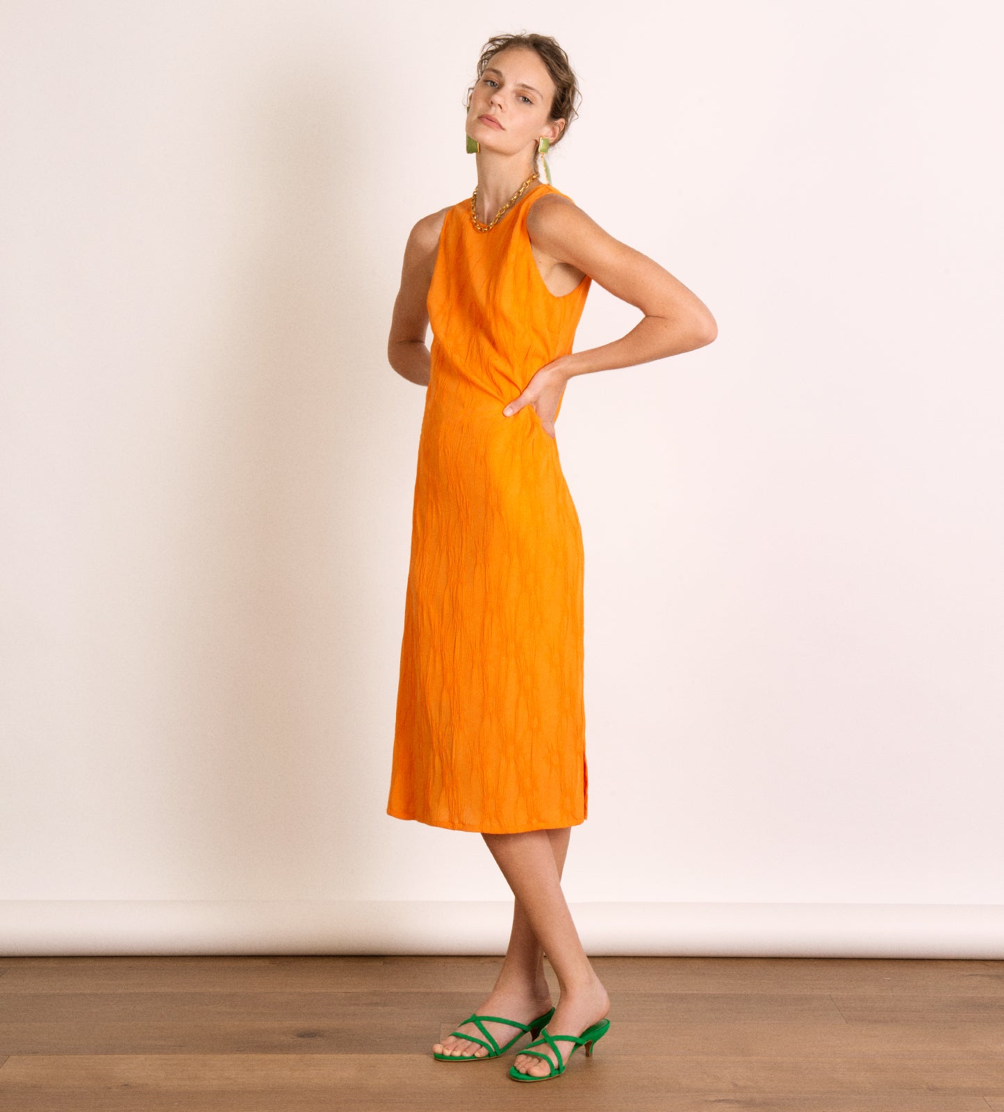 Long textured dress