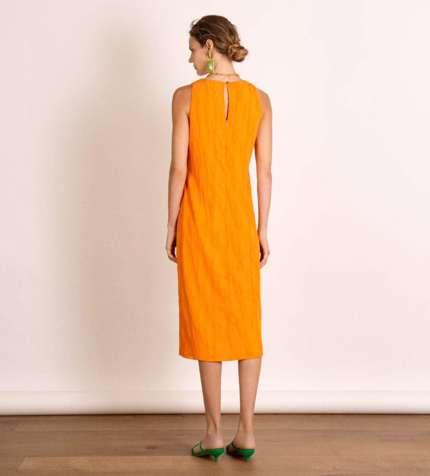 Vestido largo textura