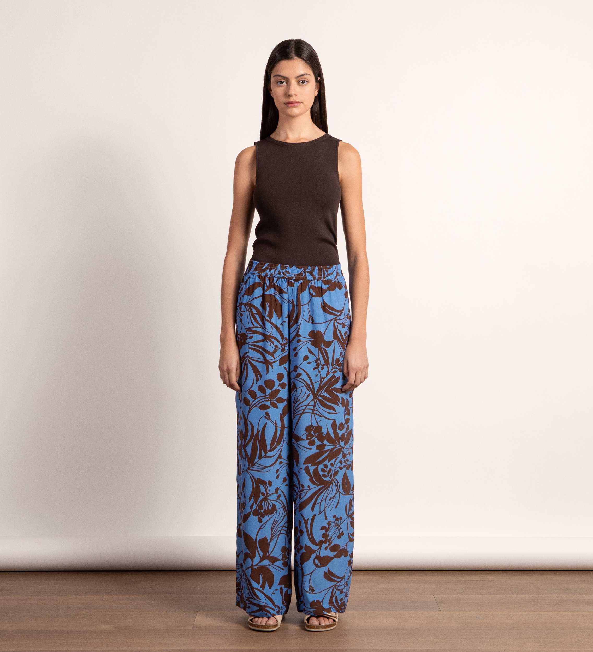 Pantalón fluido estampado