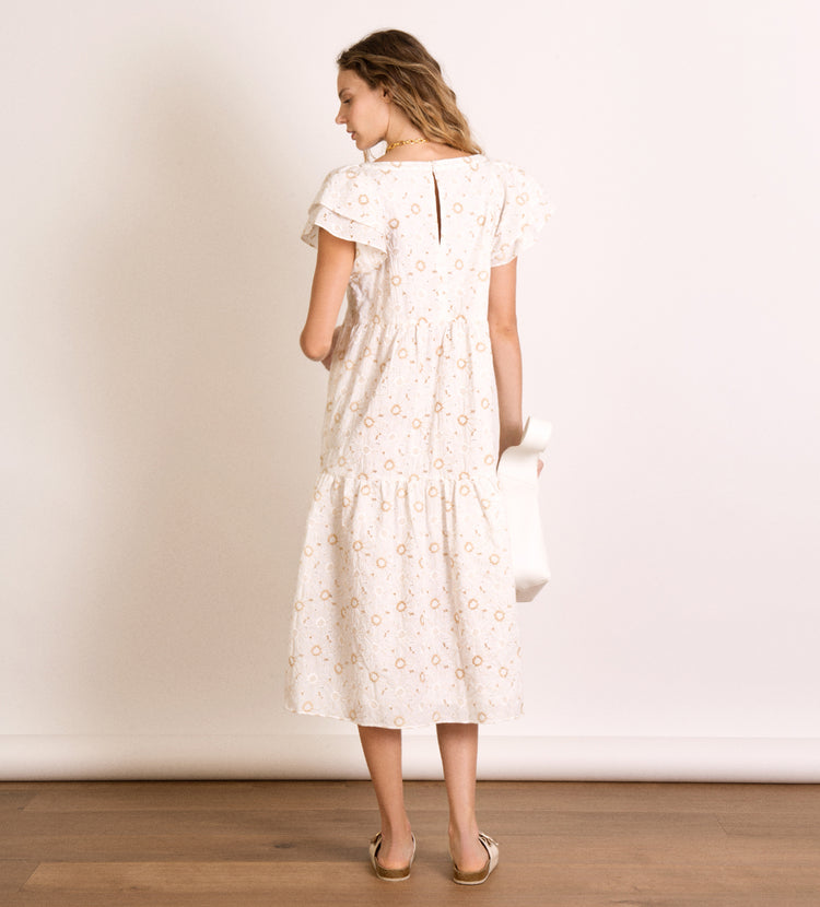 Vestido largo bordado