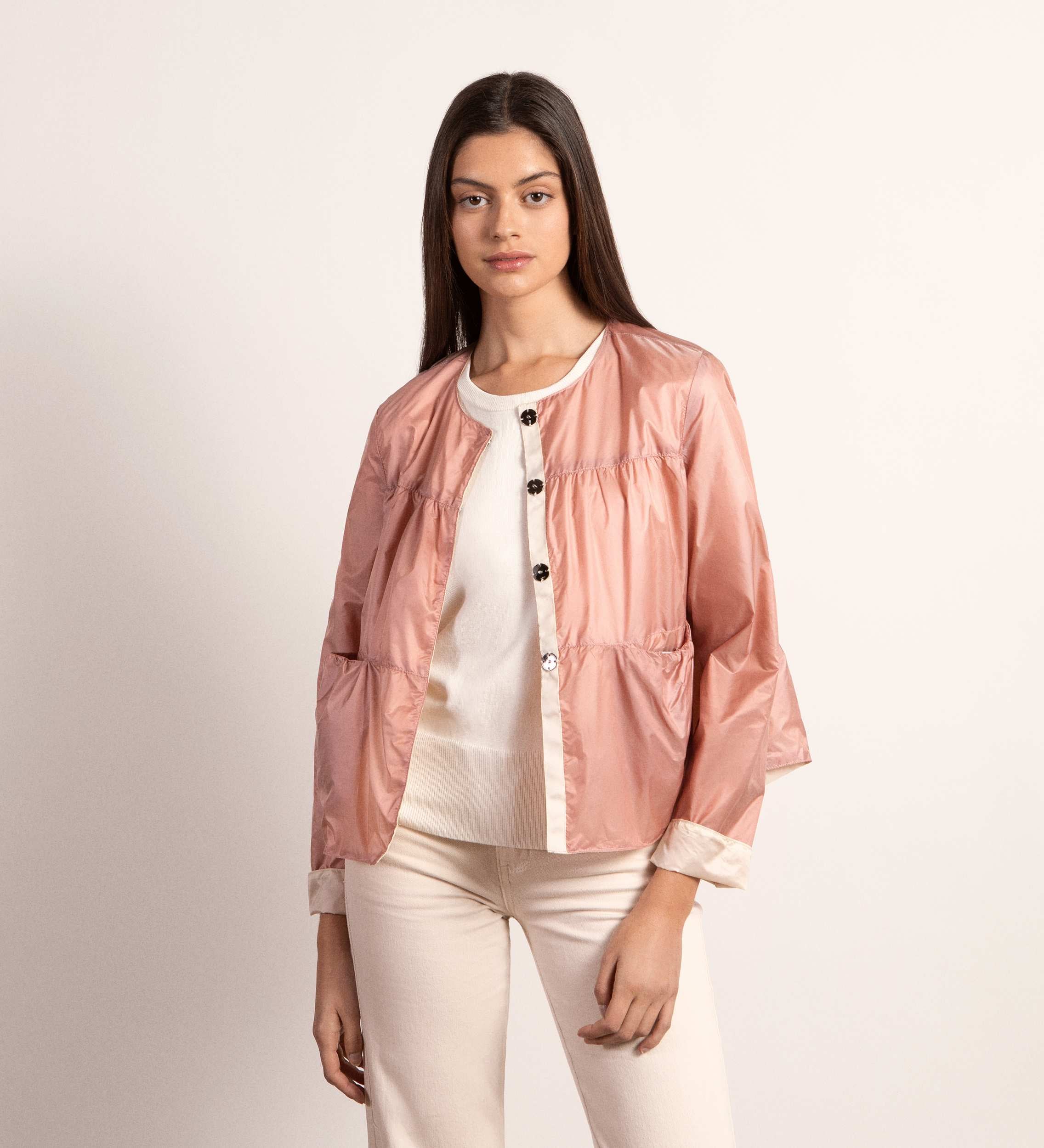 Chaqueta técnica frunces