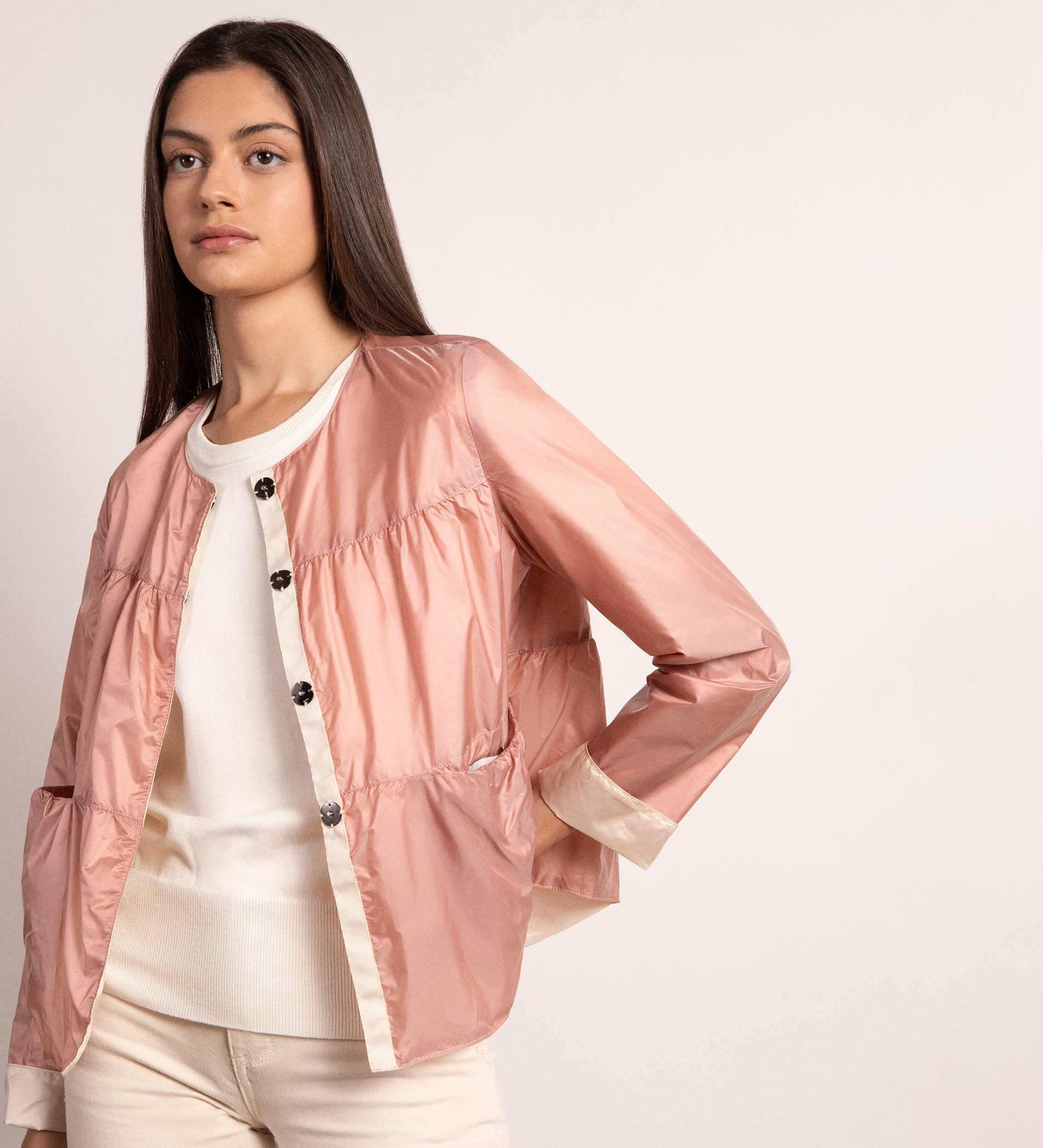 Chaqueta técnica frunces