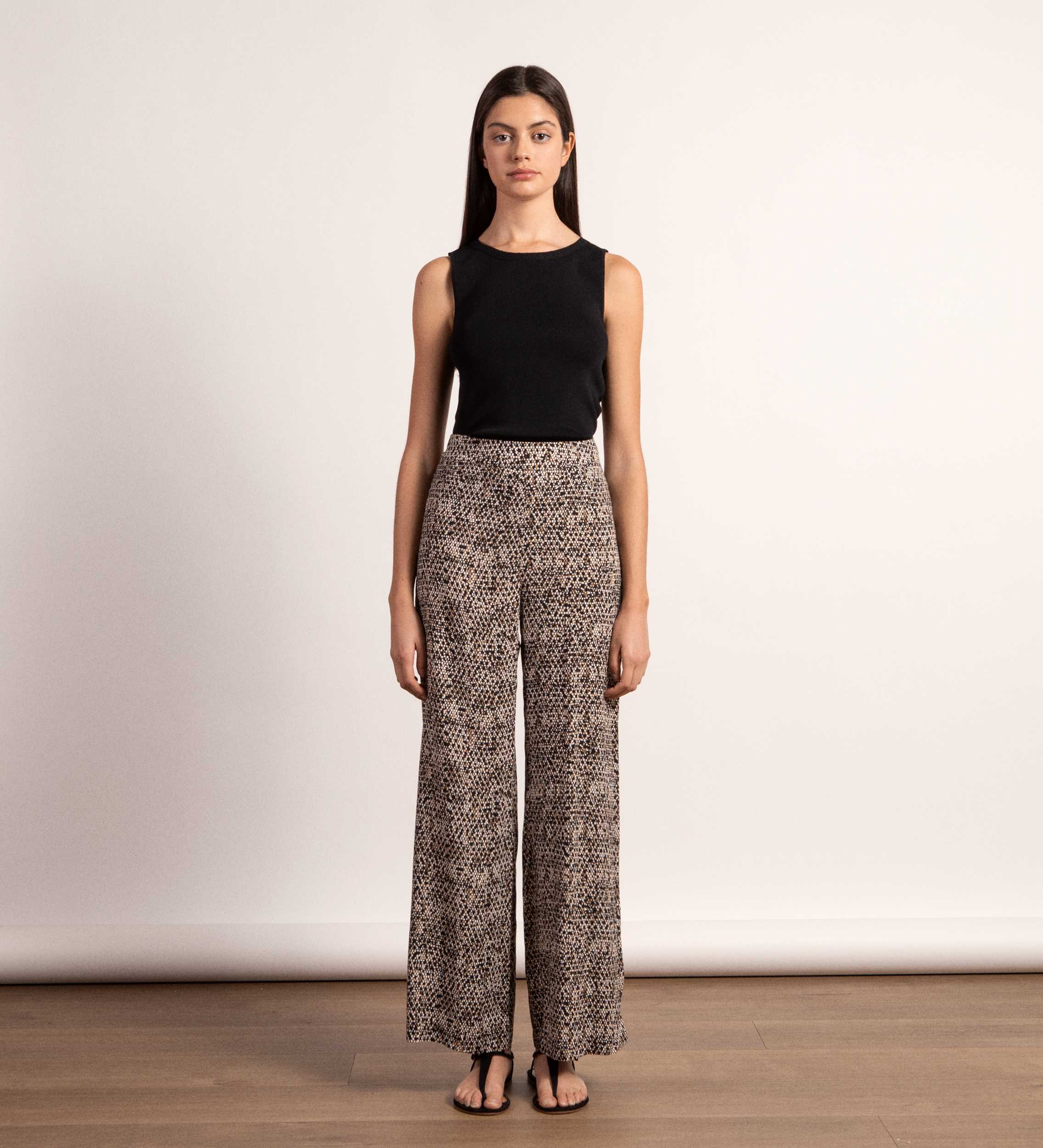 Pantalón fluido estampado