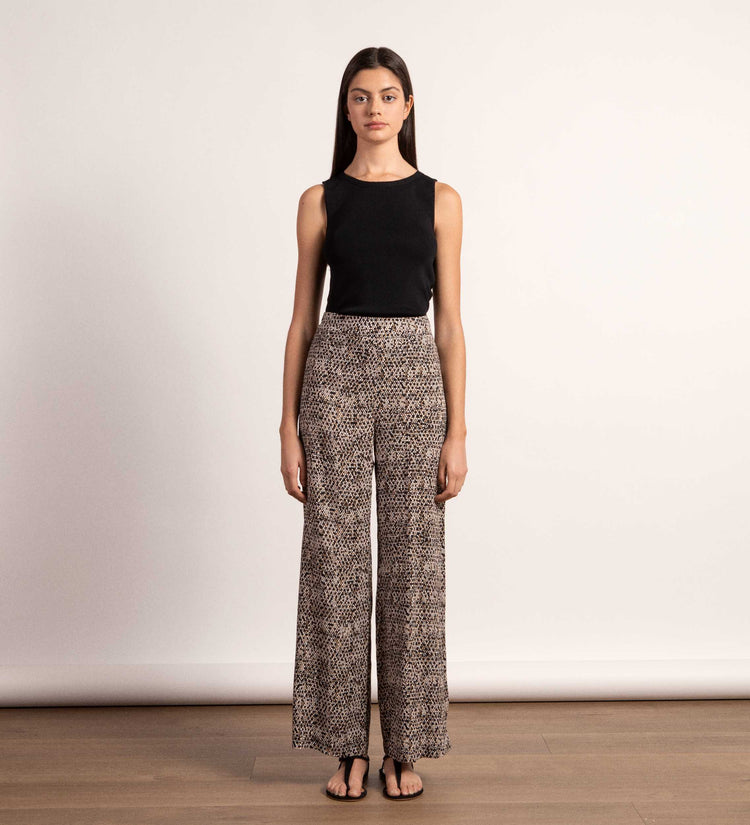 Pantalón fluido estampado