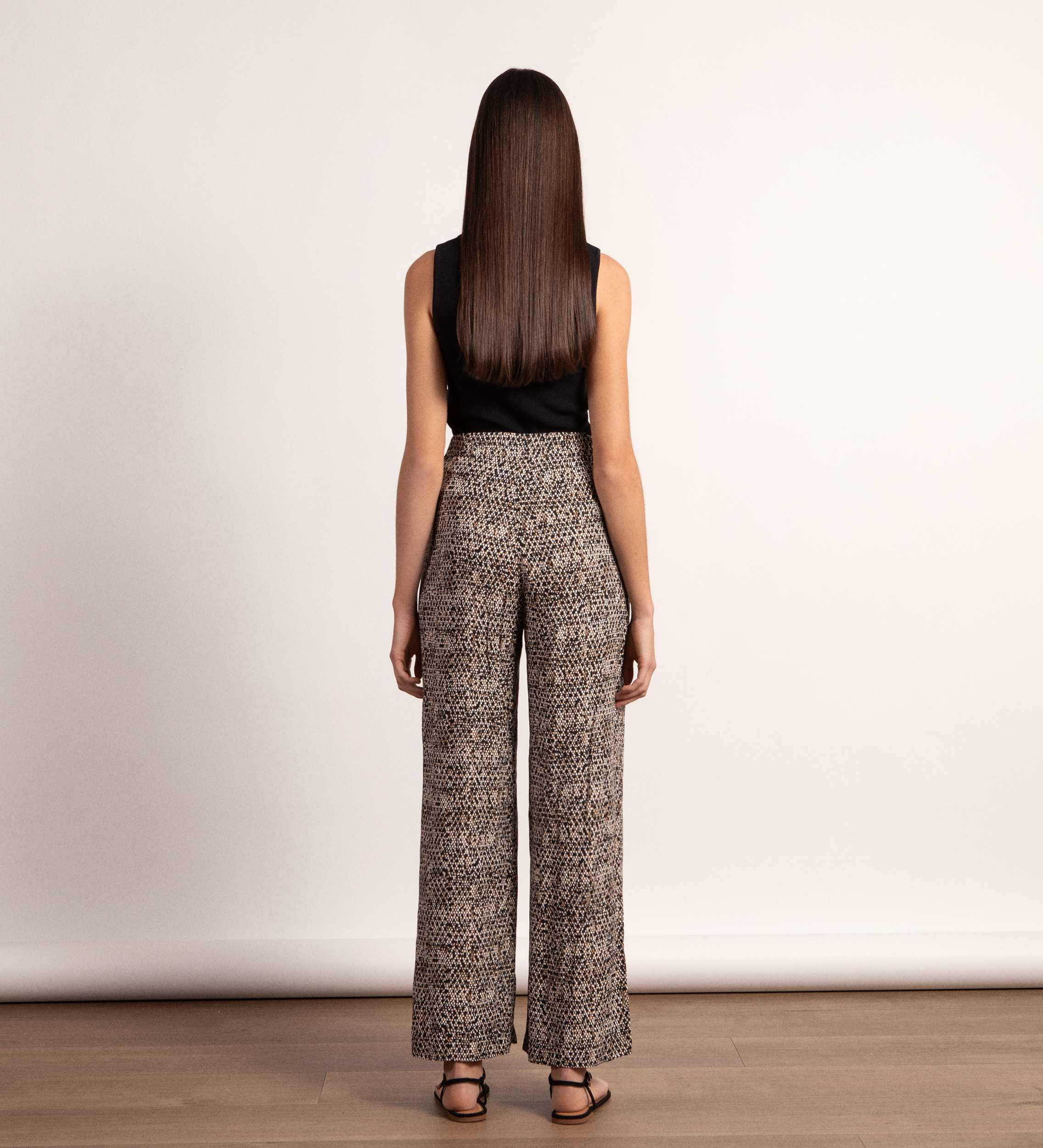 Pantalón fluido estampado