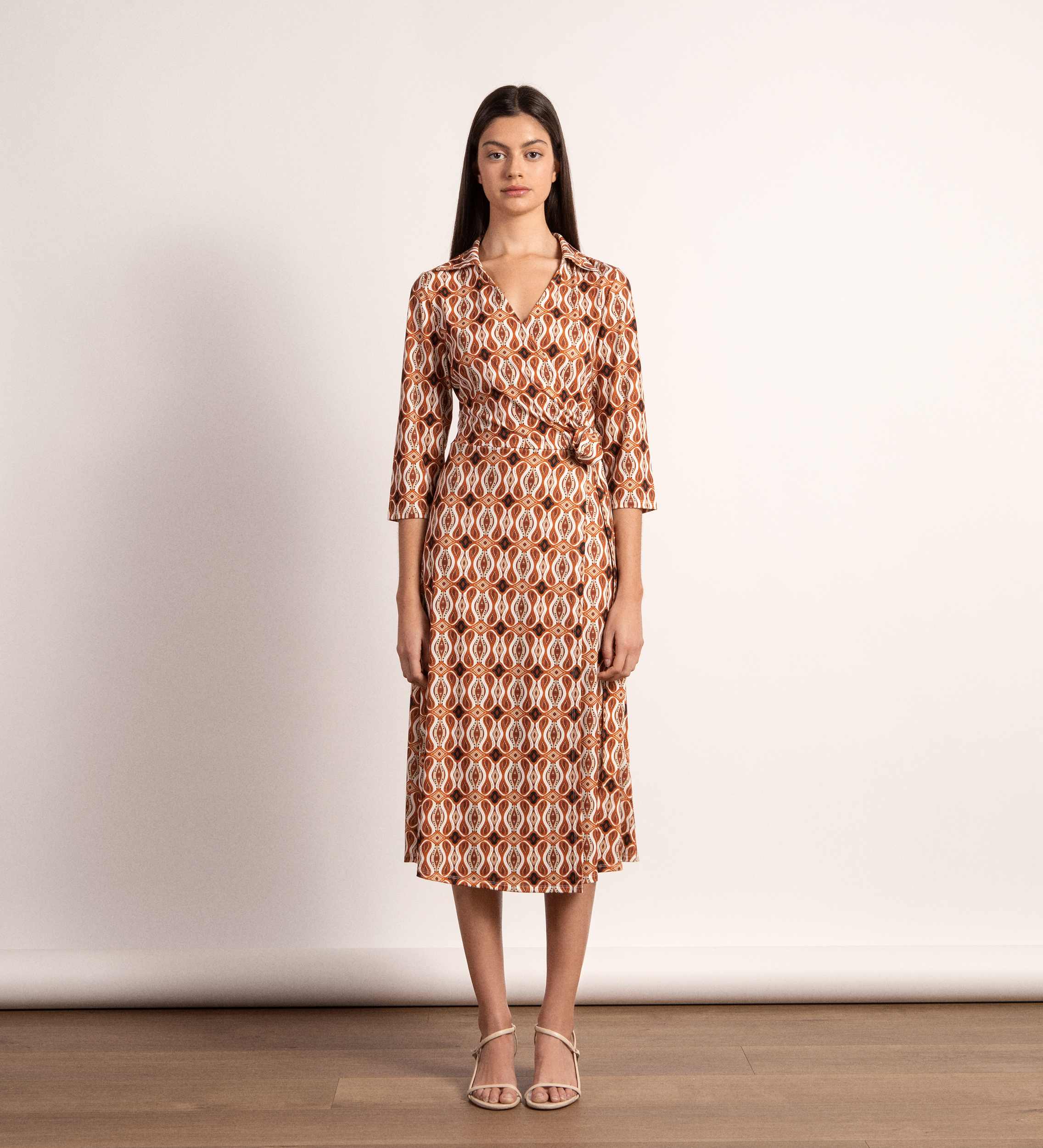 Robe midi en maille
