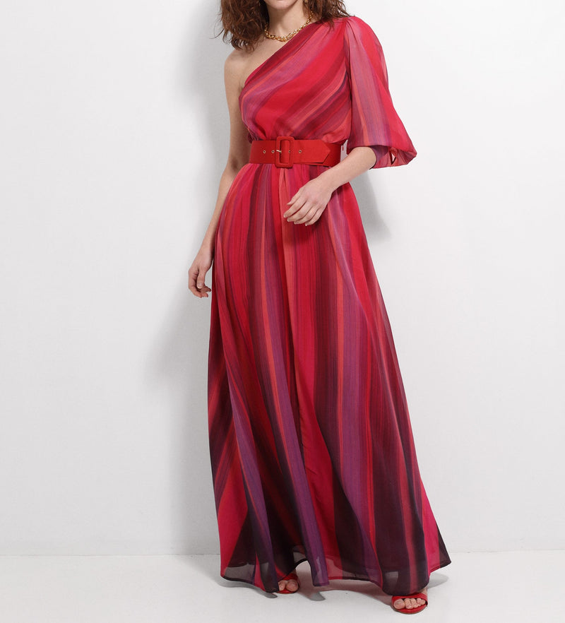 Fluid asymmetric dress