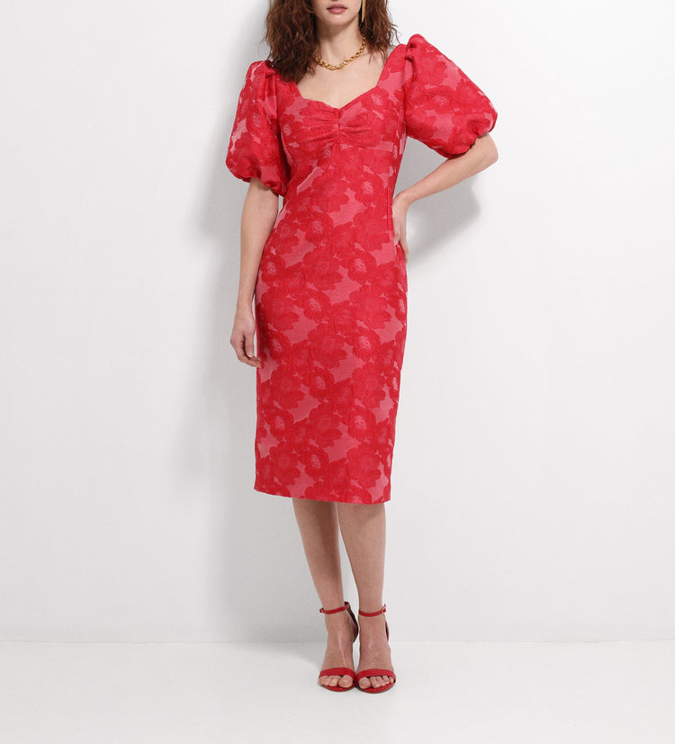Vestido tubo manga