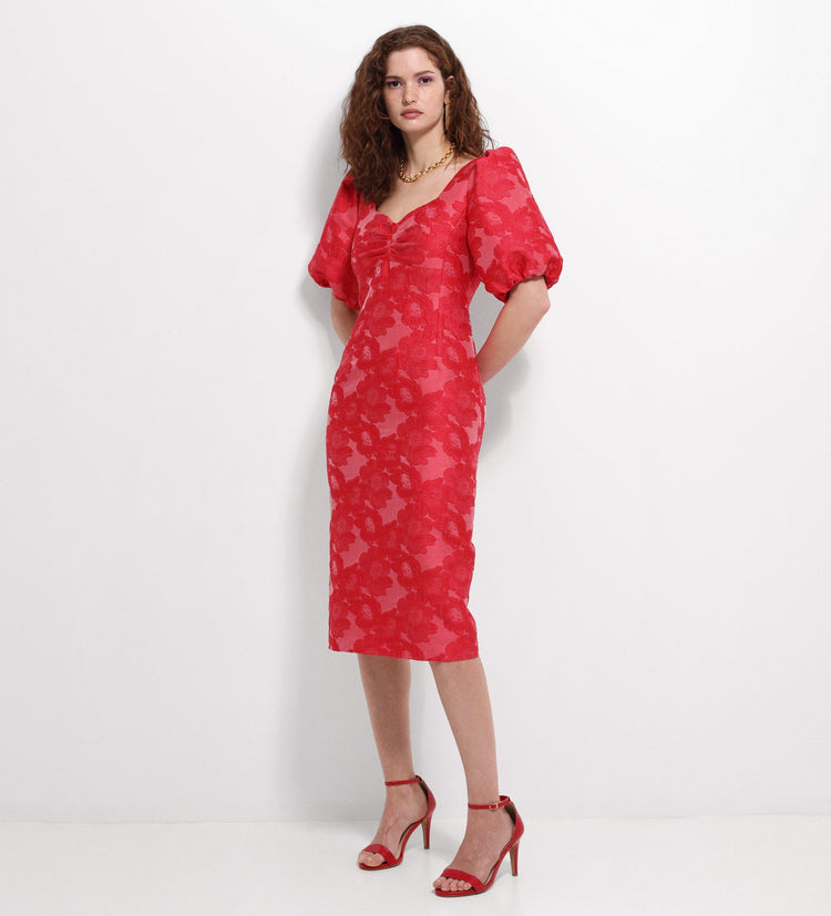 Vestido tubo manga