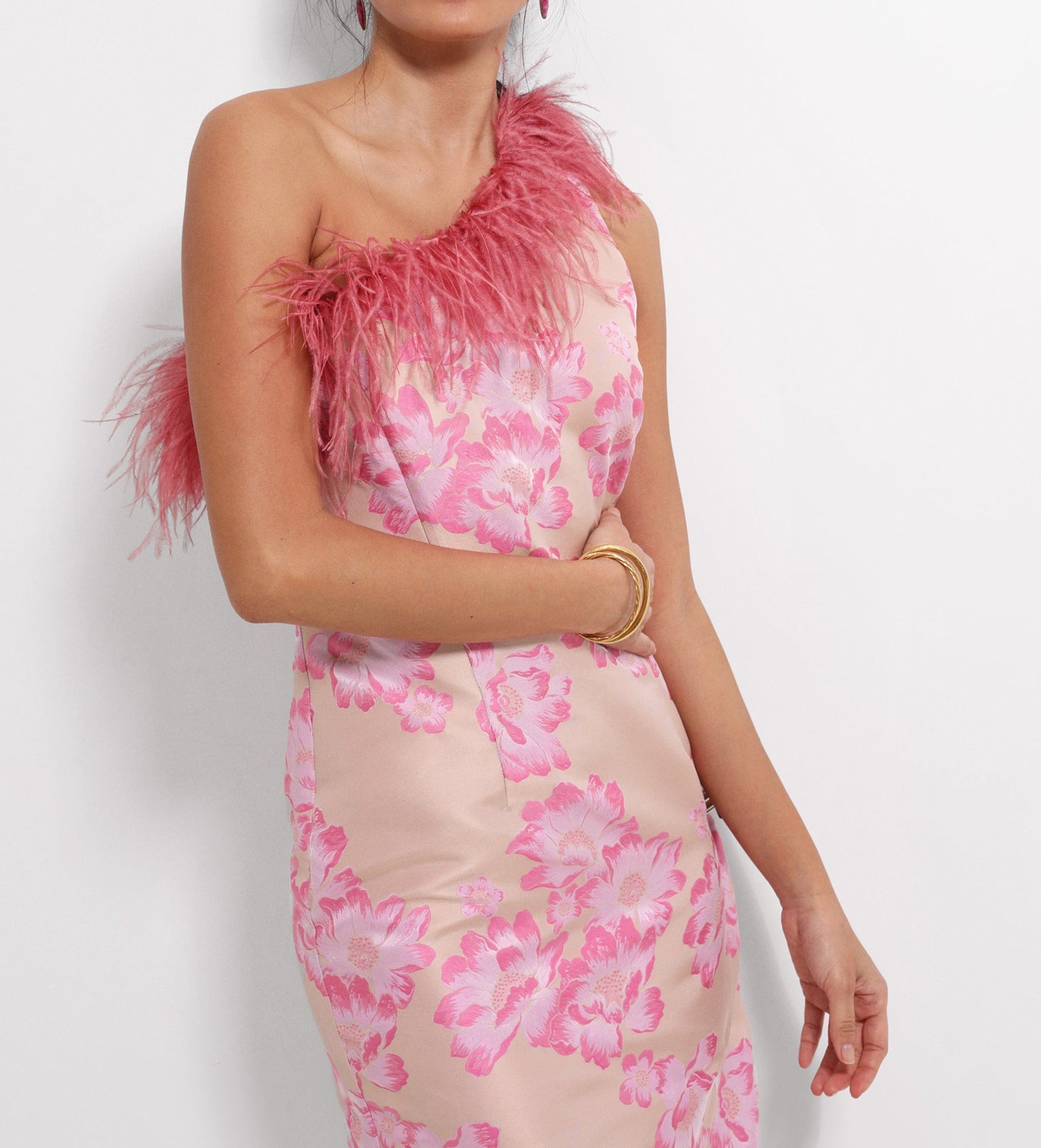 Asymmetric tube dress