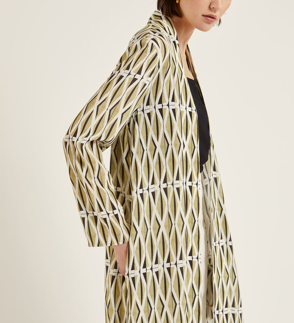 Printed kimono