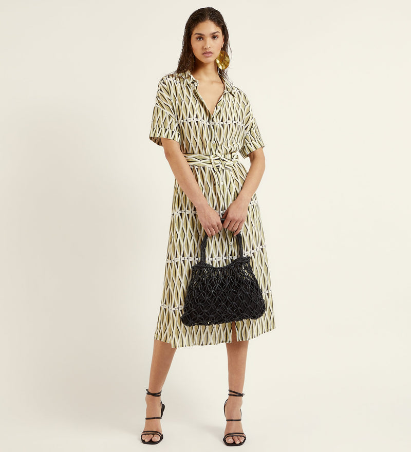 Vestido camisero fluido